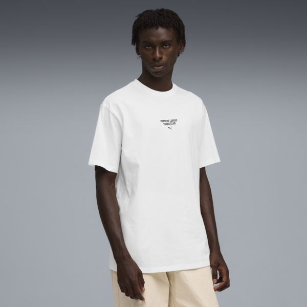 Porsche Legacy Graphic Tee Men, PUMA White, large-ZAF