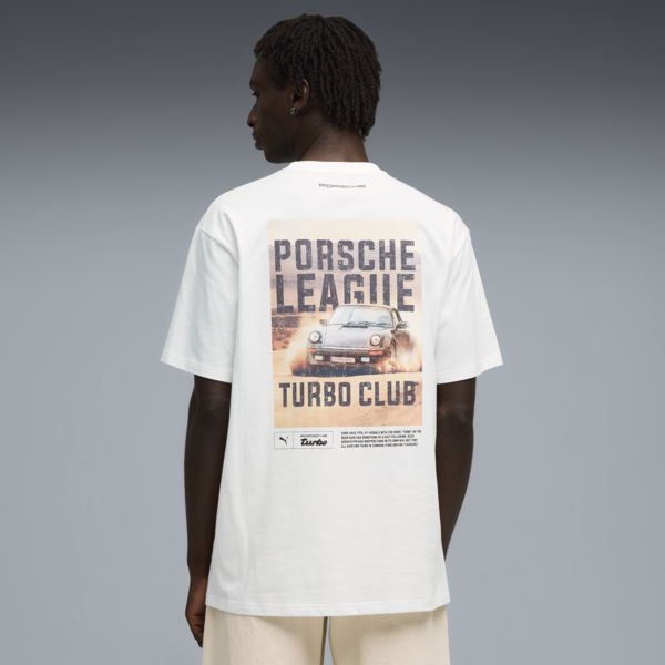 Porsche Legacy Graphic Tee Men, PUMA White, large-ZAF