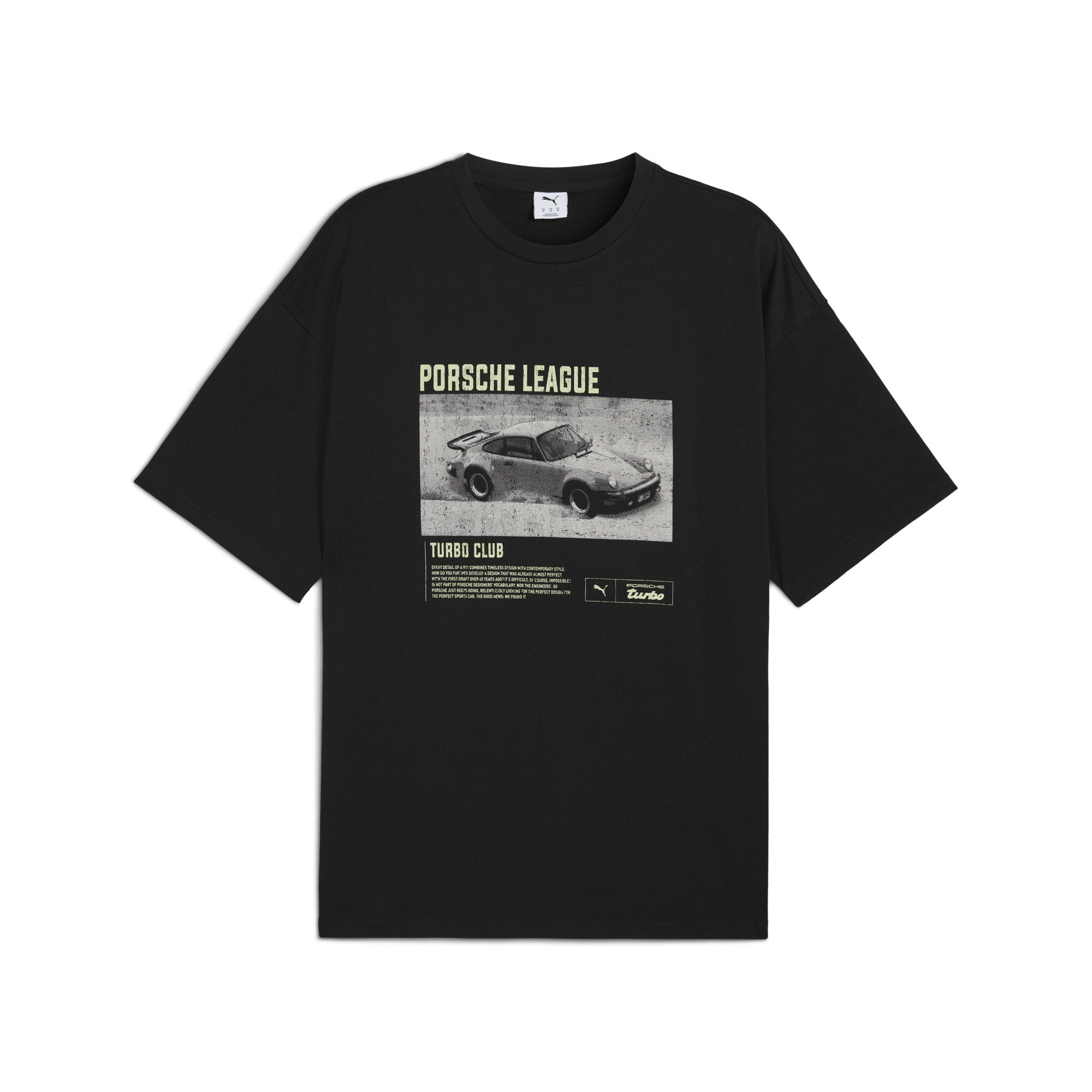 PUMA x PORSCHE LEGACY 2 T-shirt met print voor Heren, Zwart, Maat L thumbnail 3