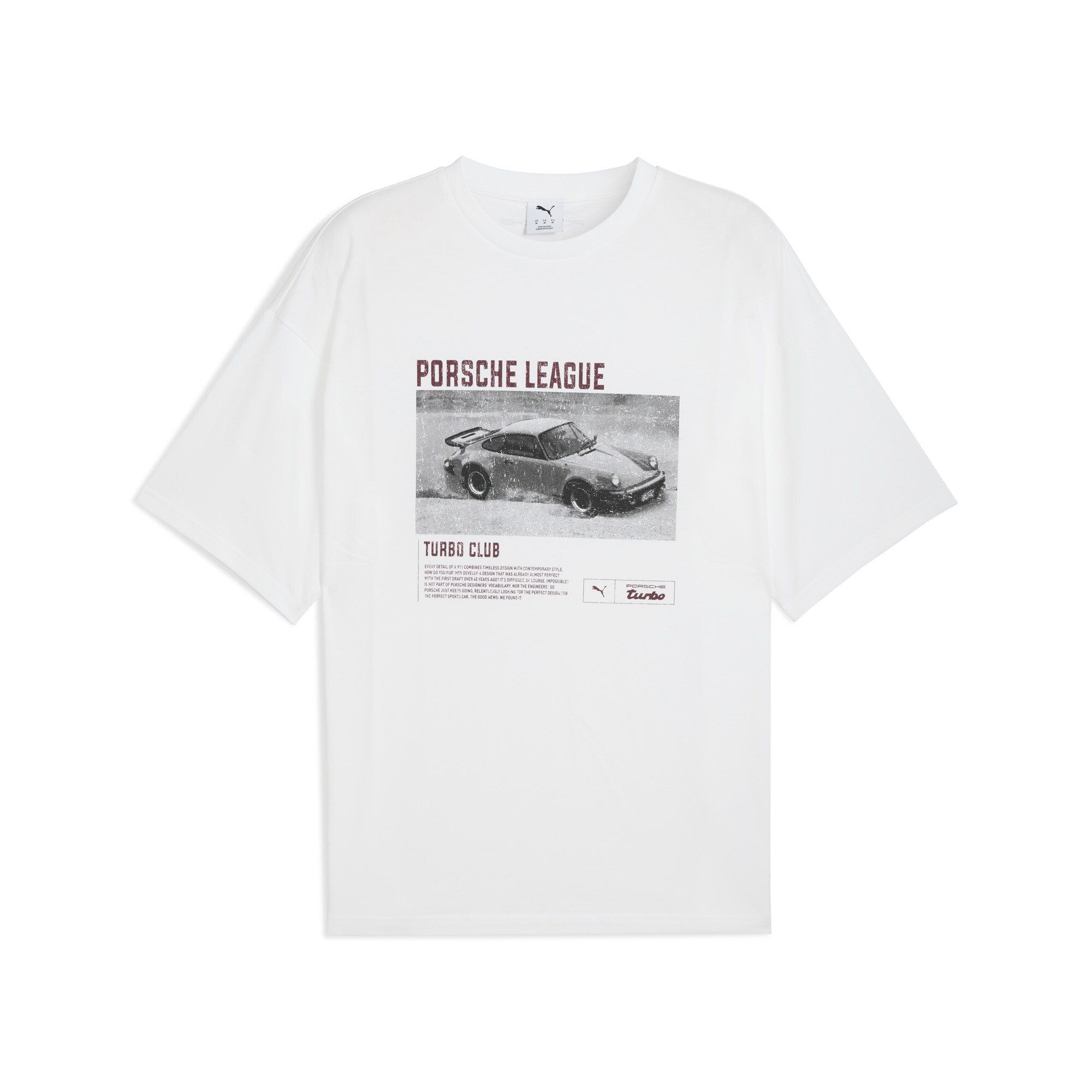 PUMA x PORSCHE LEGACY 2 T-shirt met print voor Heren, Wit, Maat S thumbnail 3