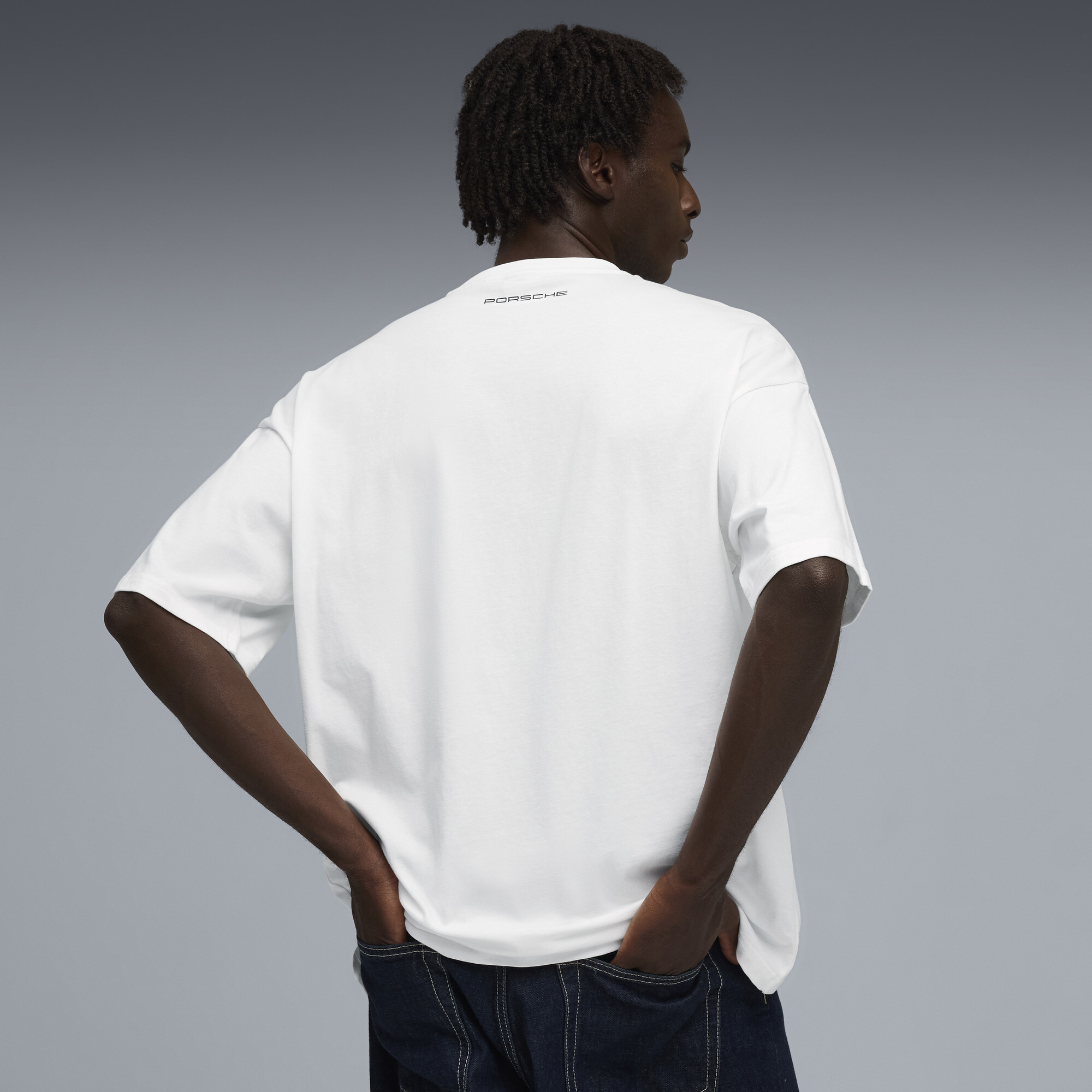 PUMA x PORSCHE LEGACY 2 T-shirt met print voor Heren, Wit, Maat S thumbnail 5