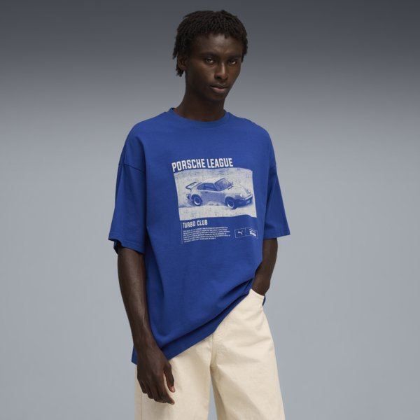 PUMA x PORSCHE LEGACY Graphic Tee 2 Men, Clyde Royal, large-ZAF