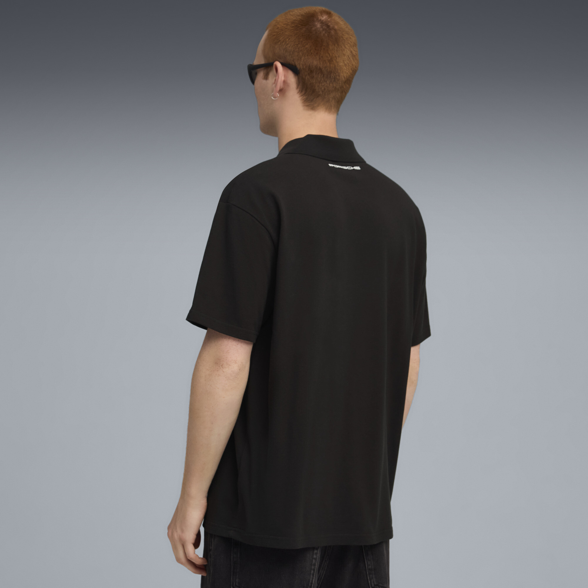 PUMA Porsche Legacy polo voor Heren, Zwart, Maat L thumbnail 5