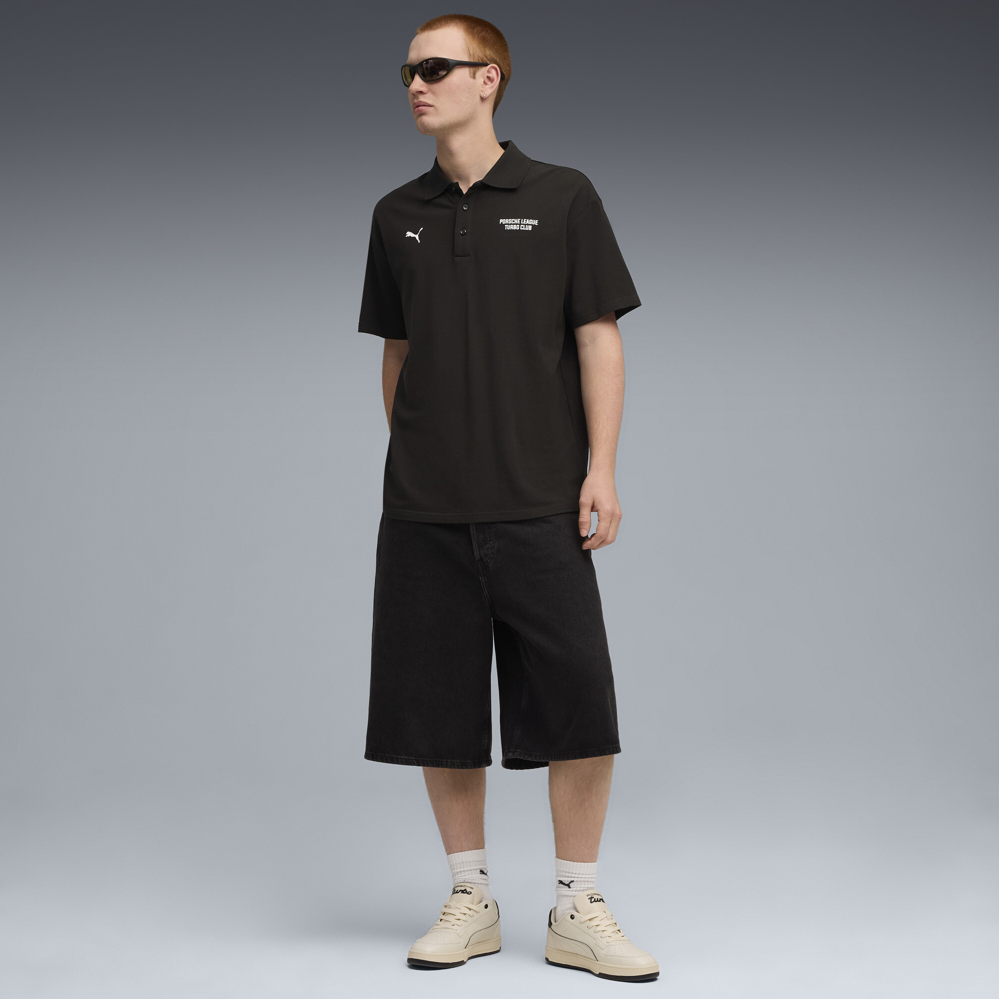 PUMA Porsche Legacy polo voor Heren, Zwart, Maat L thumbnail 4