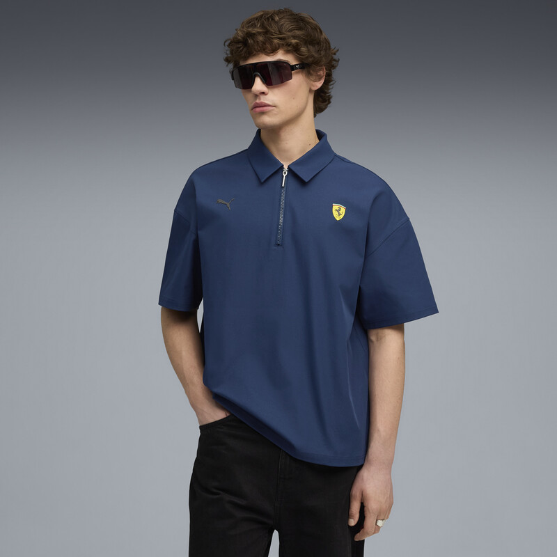 Men's PUMA Ferrari Premium Men’s Regular Fit Motorsport Polo