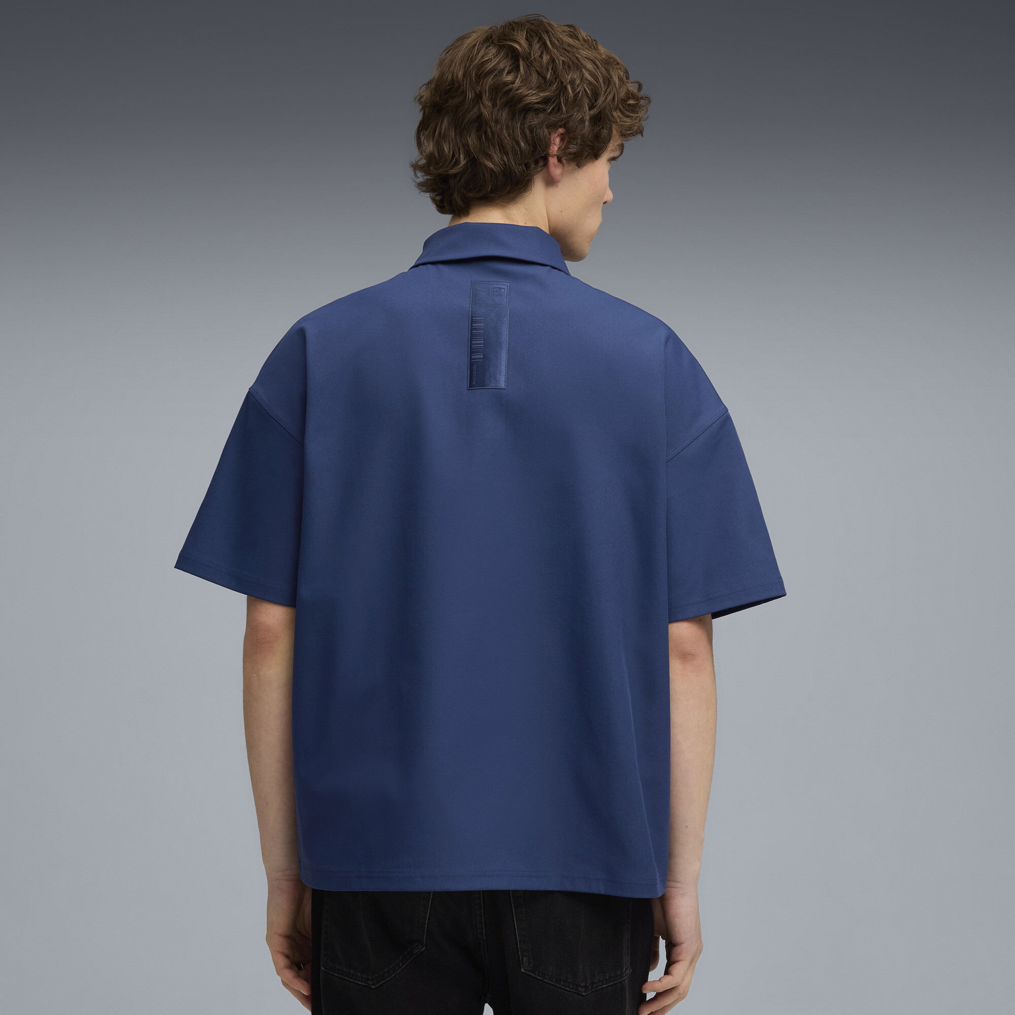 PUMA Scuderia Ferrari Premium polo voor Heren, Blauw, Maat S thumbnail 5