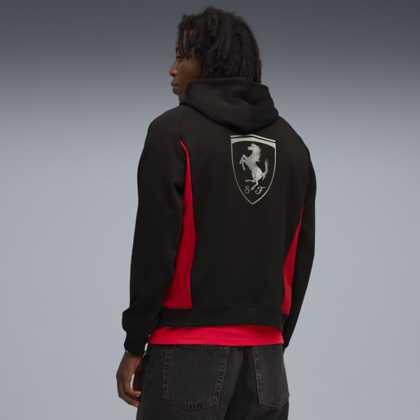 Scuderia Ferrari Lifestyle Hoodie Men, PUMA Black, large-ZAF