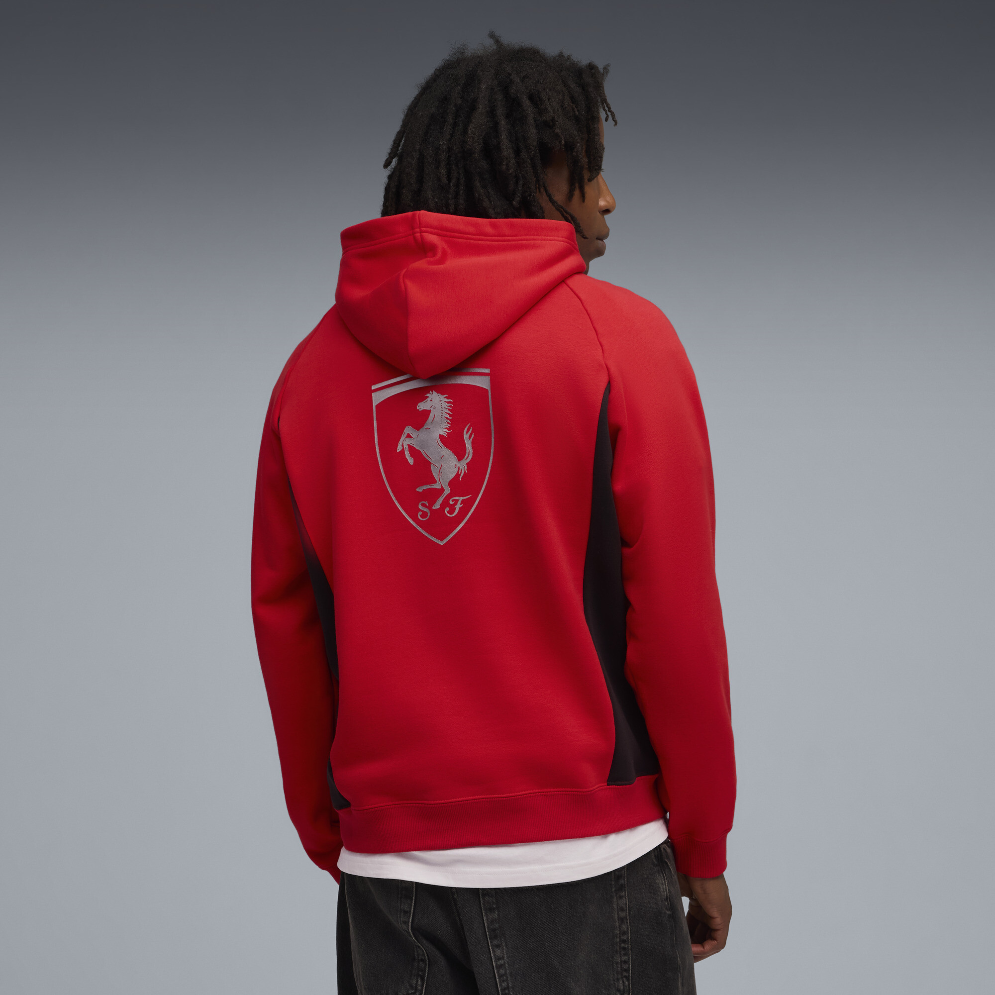 PUMA Scuderia Ferrari Lifestyle hoodie voor Heren, Rood, Maat XL thumbnail 3