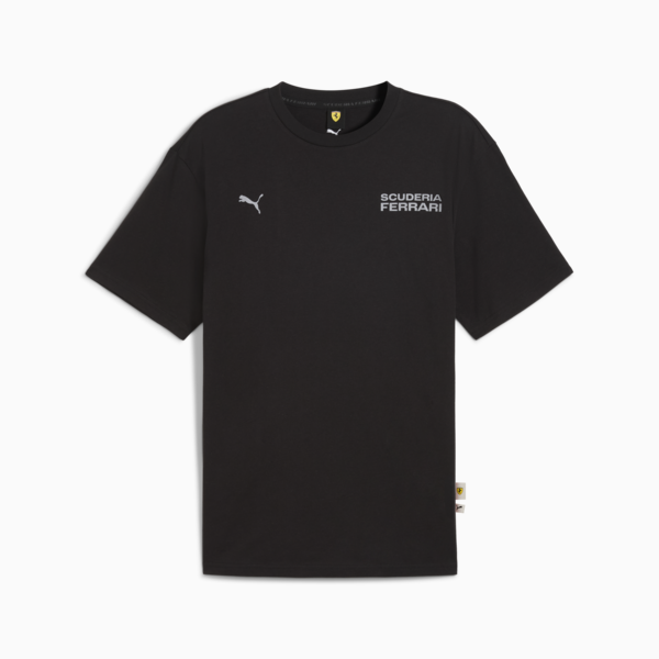 Scuderia Ferrari Lifestyle Tee Men, PUMA Black, large-ZAF
