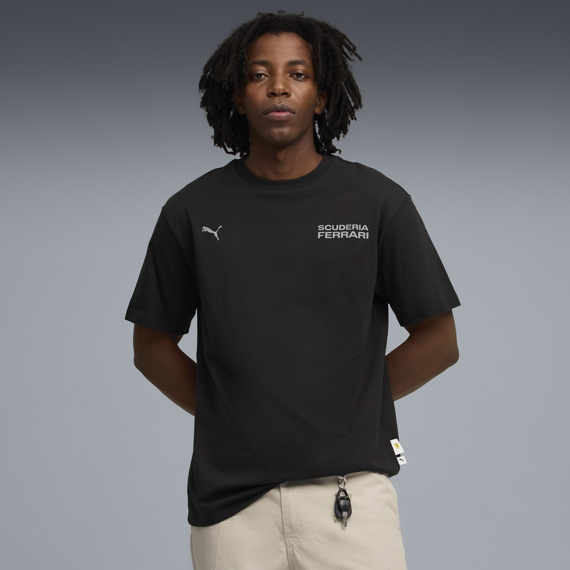 PUMA Scuderia Ferrari Lifestyle T-shirt voor Heren, Zwart, Maat M thumbnail 4