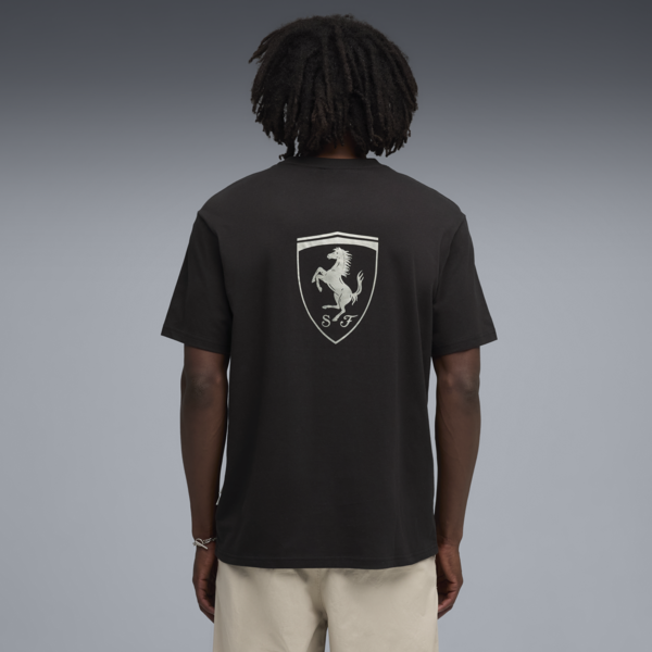Scuderia Ferrari Lifestyle Tee Men, PUMA Black, large-ZAF