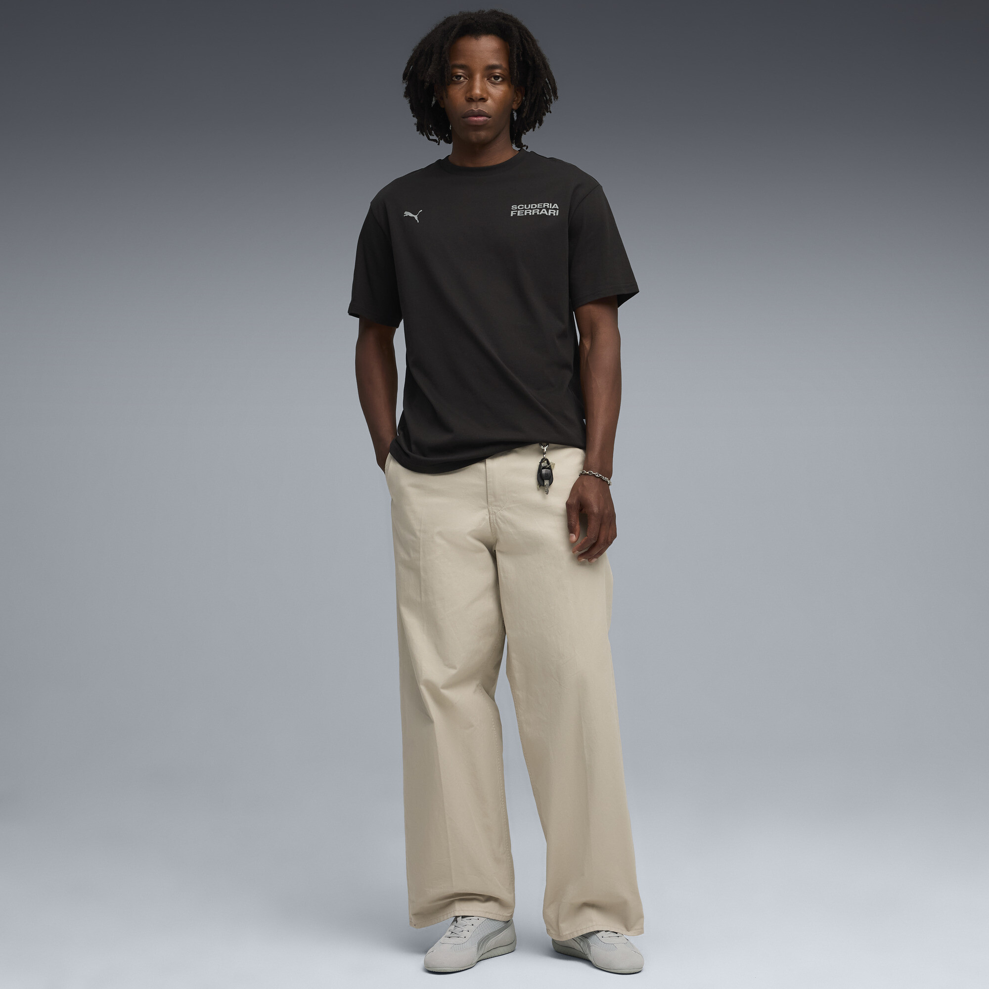 PUMA Scuderia Ferrari Lifestyle T-shirt voor Heren, Zwart, Maat M thumbnail 2