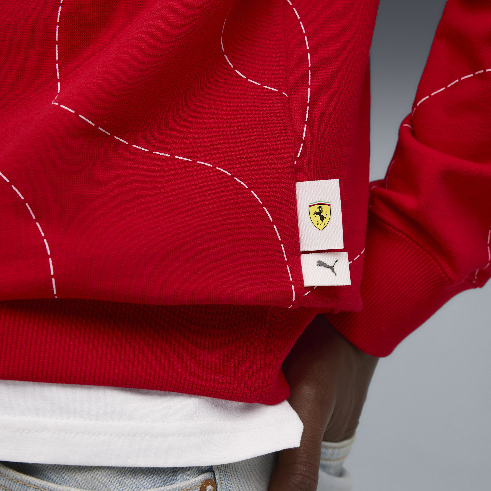 PUMA Scuderia Ferrari HP Monza hoodie voor Heren, Rood, Maat XL thumbnail 4