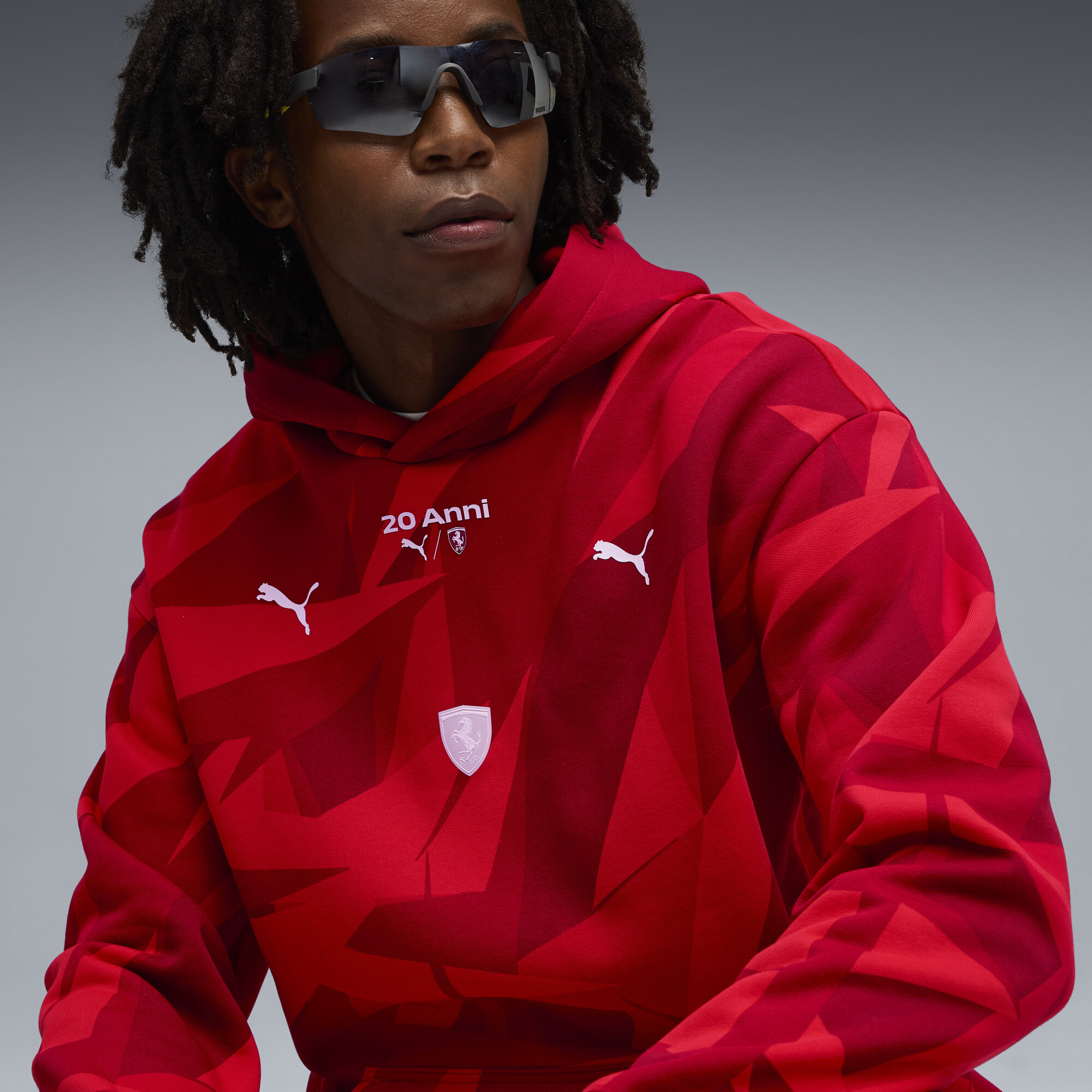 PUMA Scuderia Ferrari HP 20 Years of Rood hoodie voor Heren, Maat XL thumbnail 5