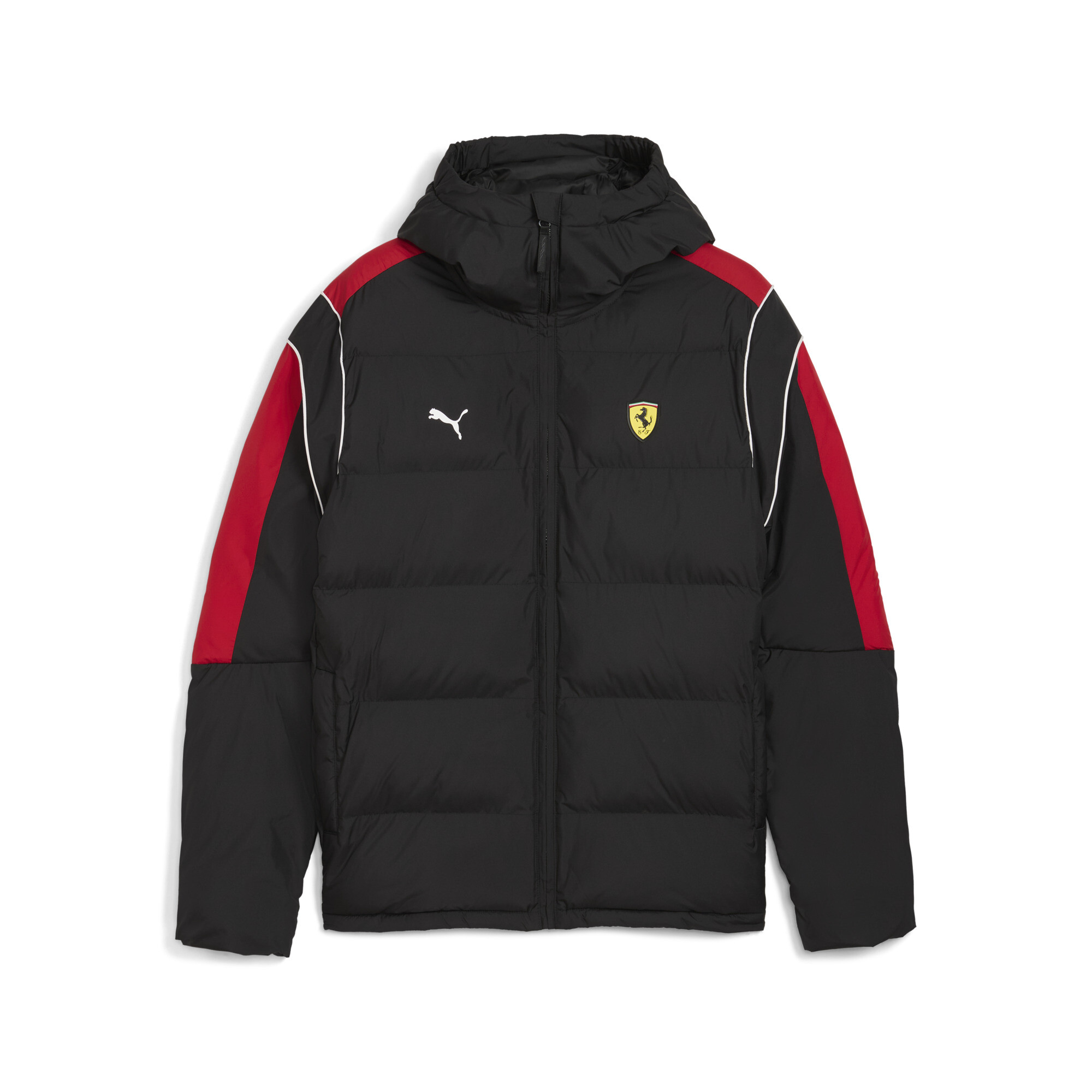 PUMA Scuderia Ferrari MT7 pufferjack voor Heren, Zwart, Maat XL thumbnail 3