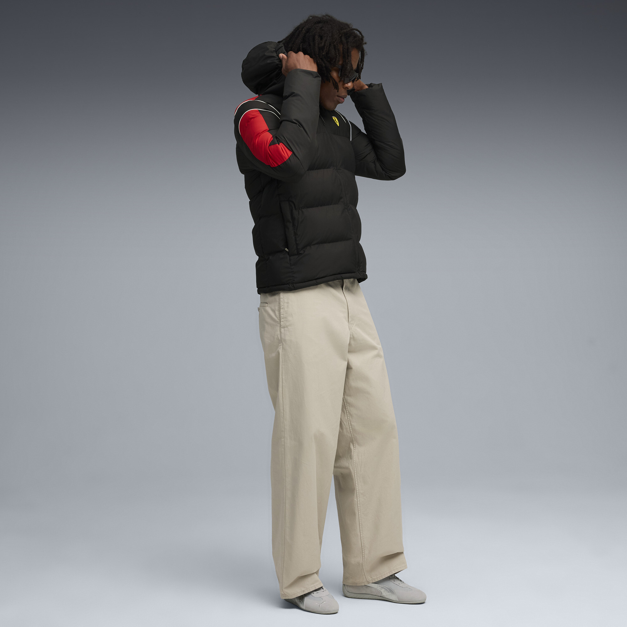 PUMA Scuderia Ferrari MT7 pufferjack voor Heren, Zwart, Maat XL thumbnail 6