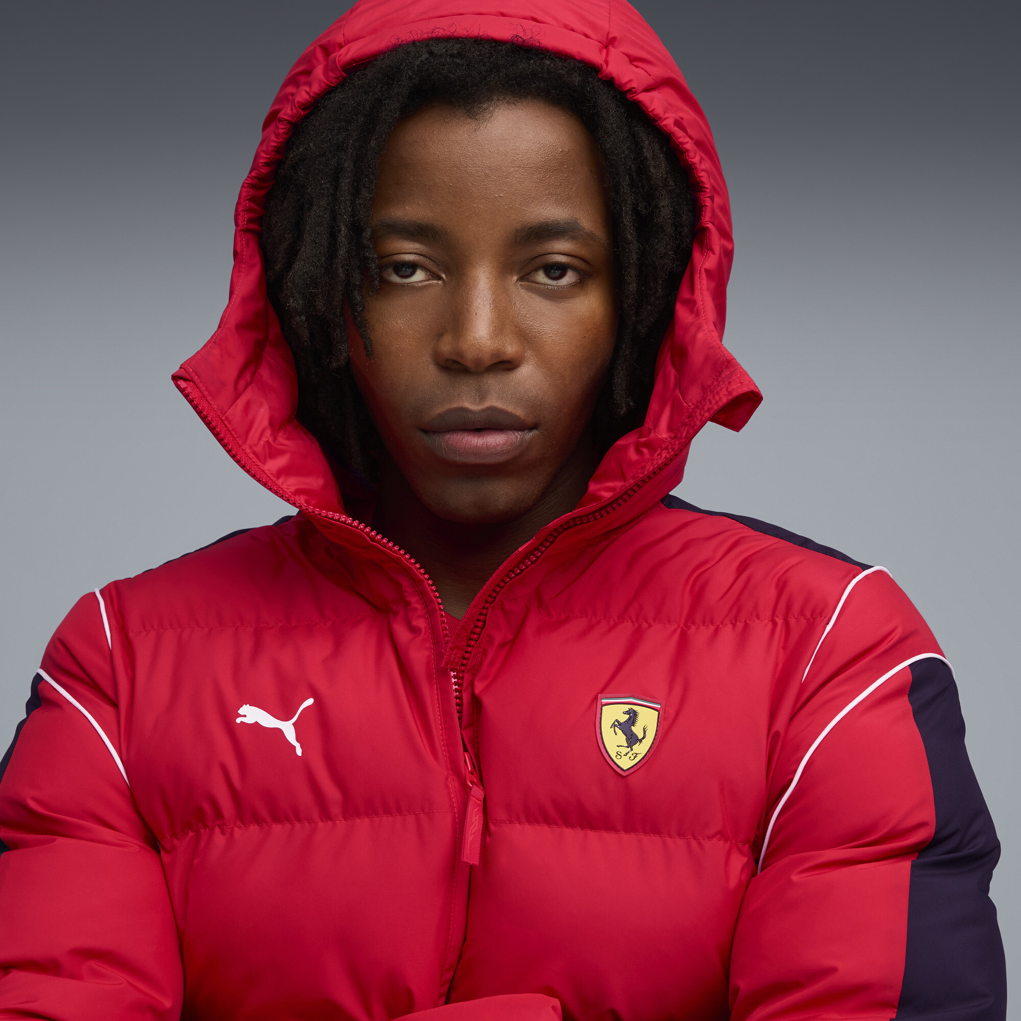 PUMA Scuderia Ferrari MT7 pufferjack voor Heren, Rood, Maat XL thumbnail 7