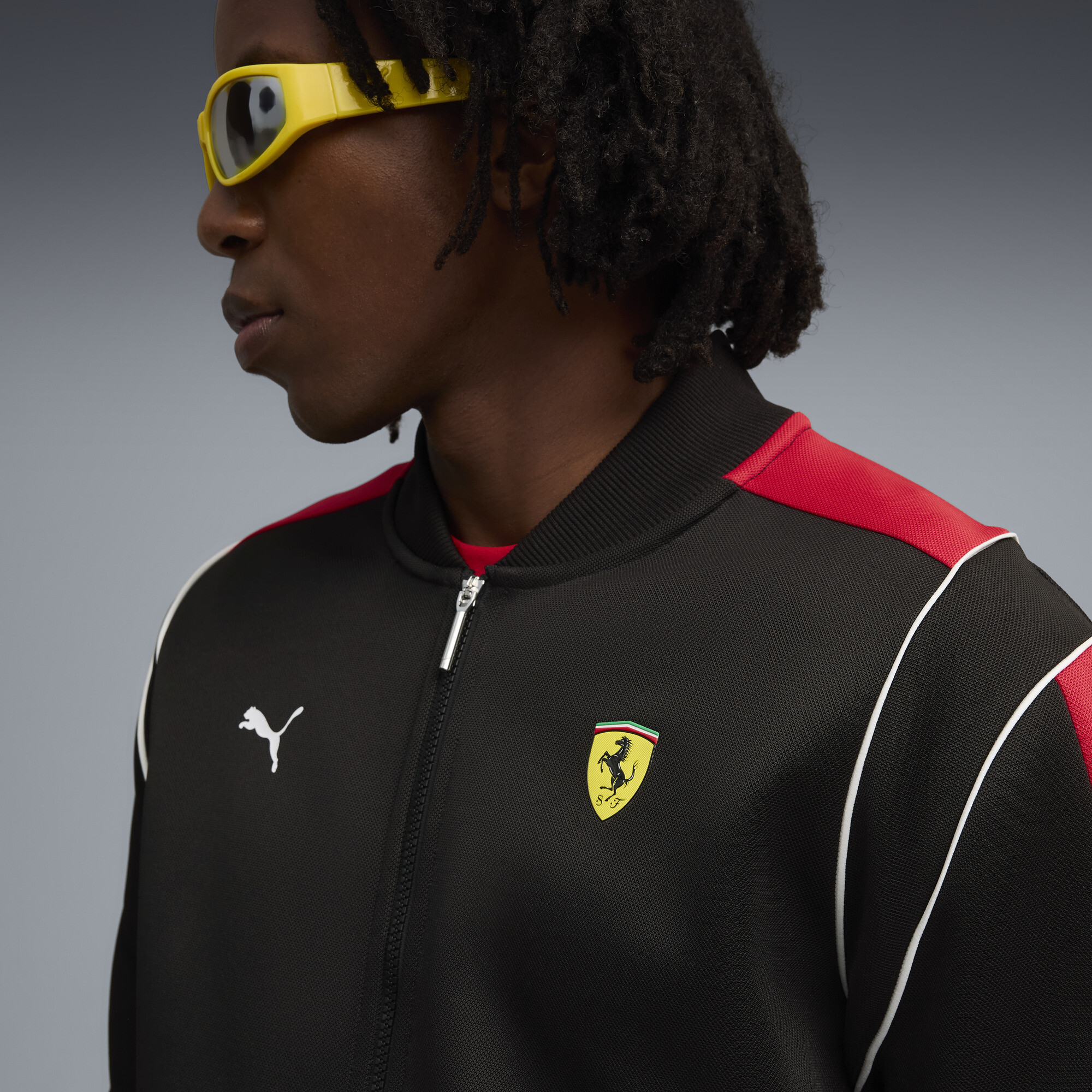 PUMA Scuderia Ferrari MT7 trainingsjack voor Heren, Zwart, Maat XXL thumbnail 7