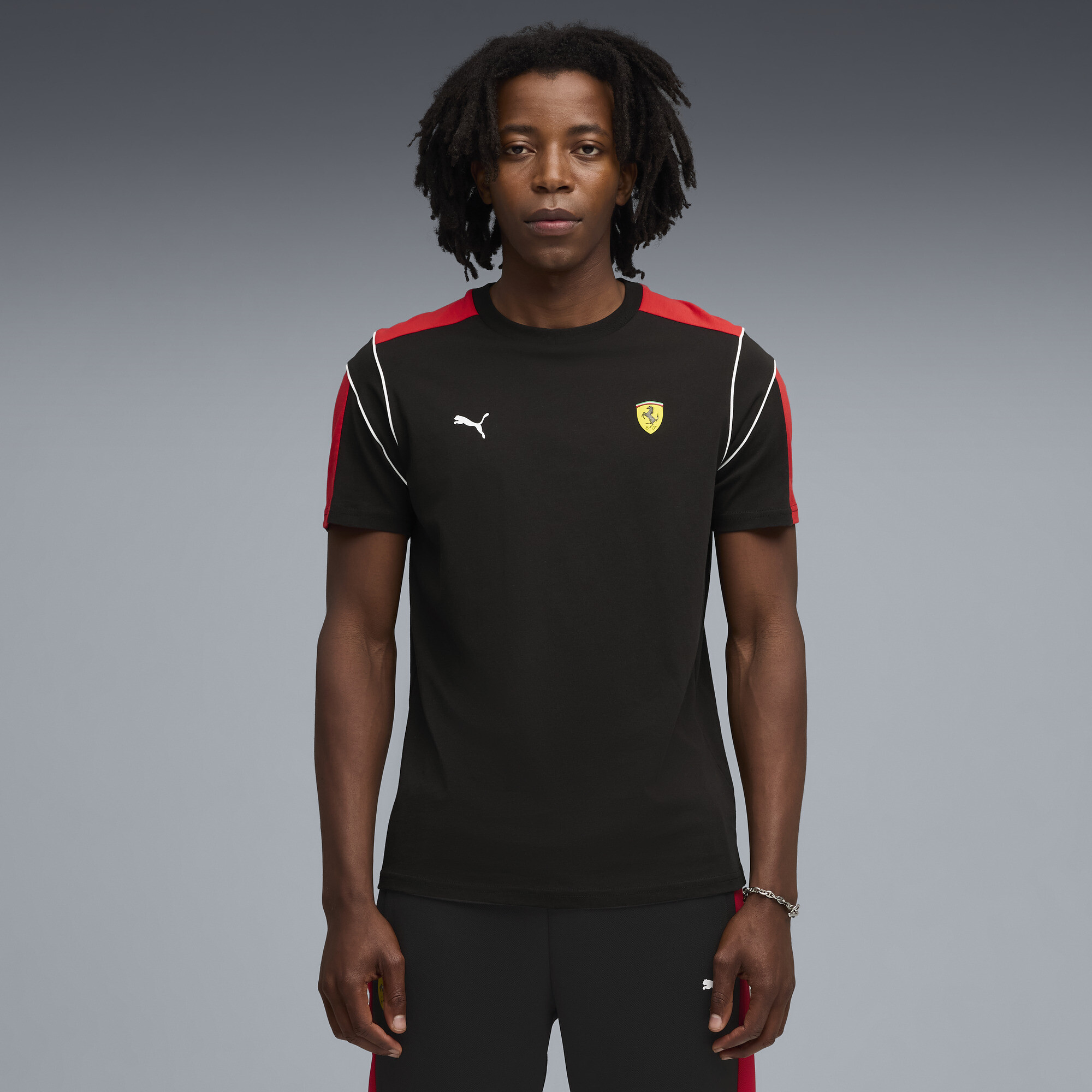 PUMA Scuderia Ferrari MT7+ T-shirt voor Heren, Zwart, Maat M thumbnail 4