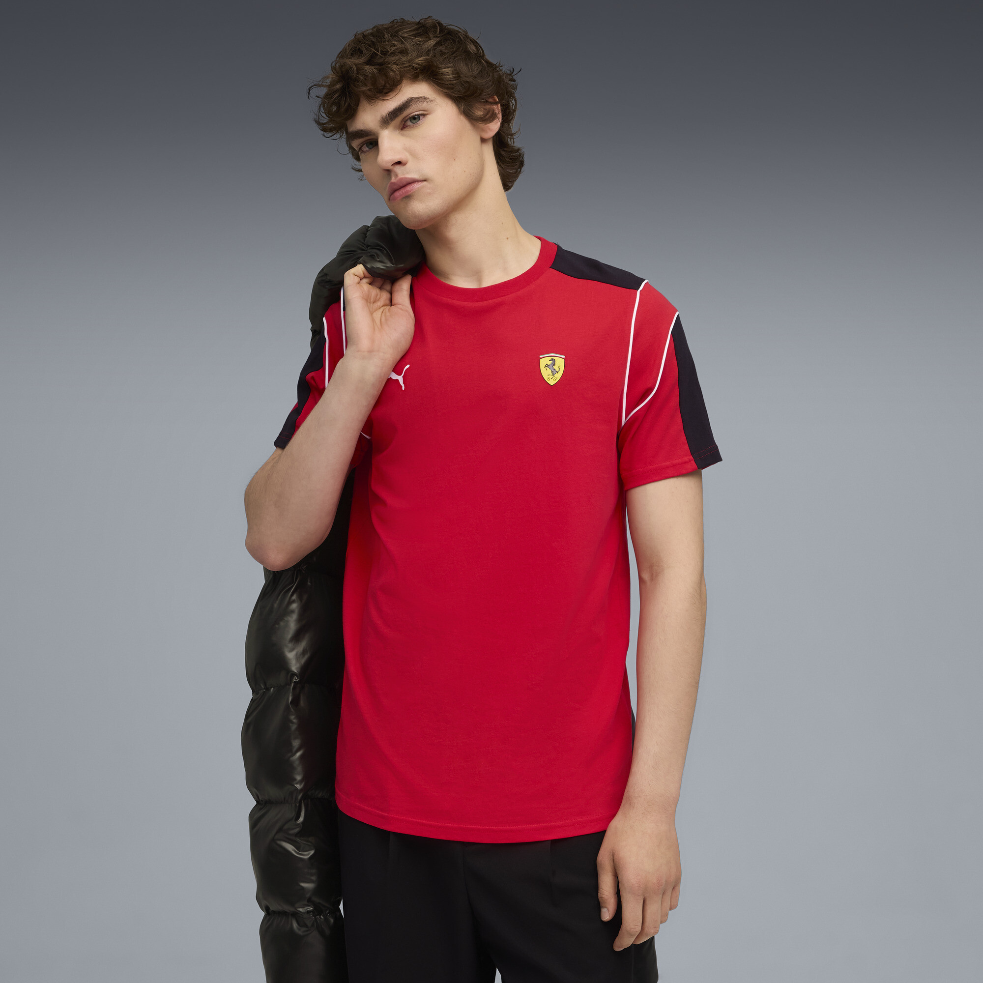 PUMA Scuderia Ferrari MT7+ T-shirt voor Heren, Rood, Maat L thumbnail 4
