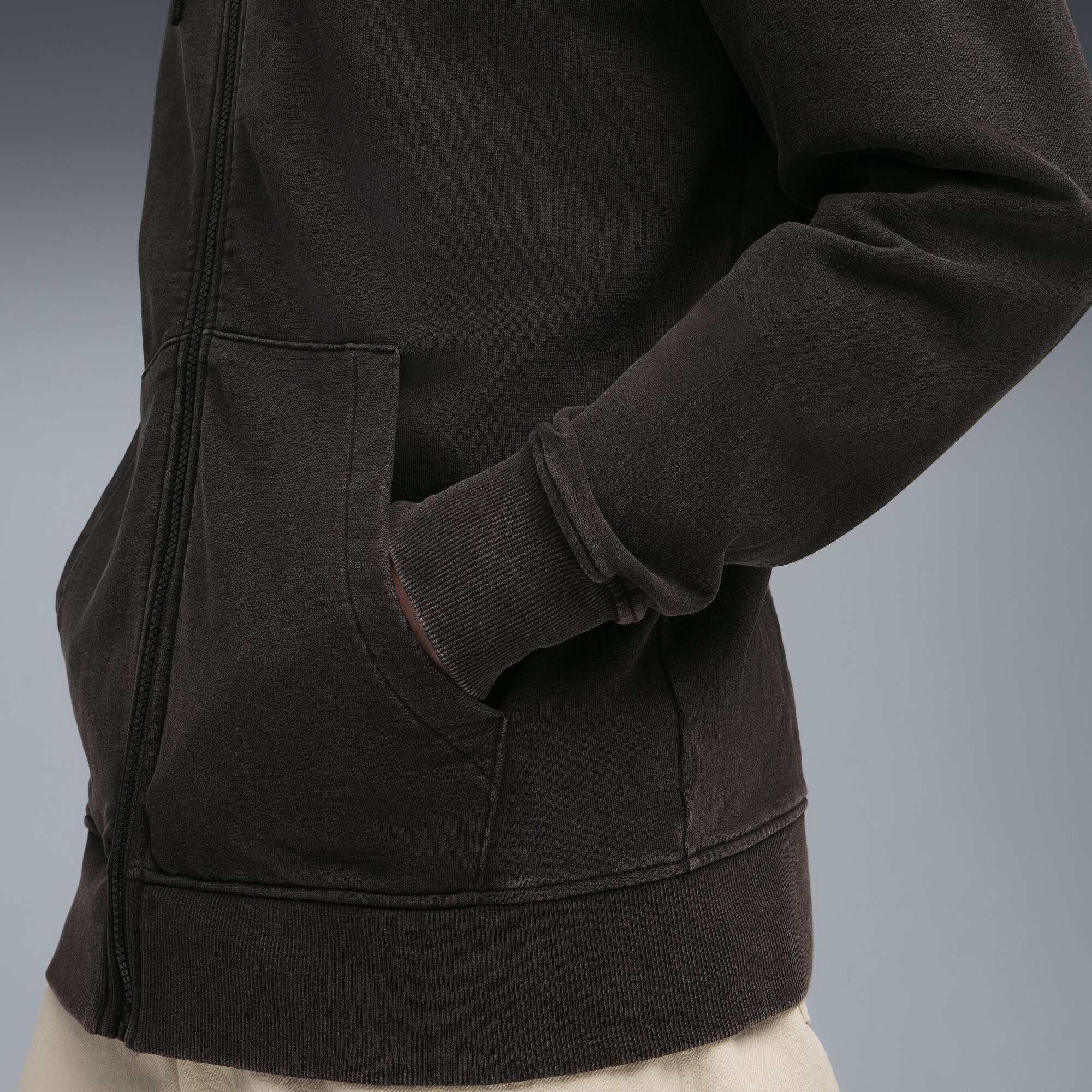 PUMA Scuderia Ferrari Sportswear sweatjack met capuchon voor Heren, Zwart, Maat XS thumbnail 5