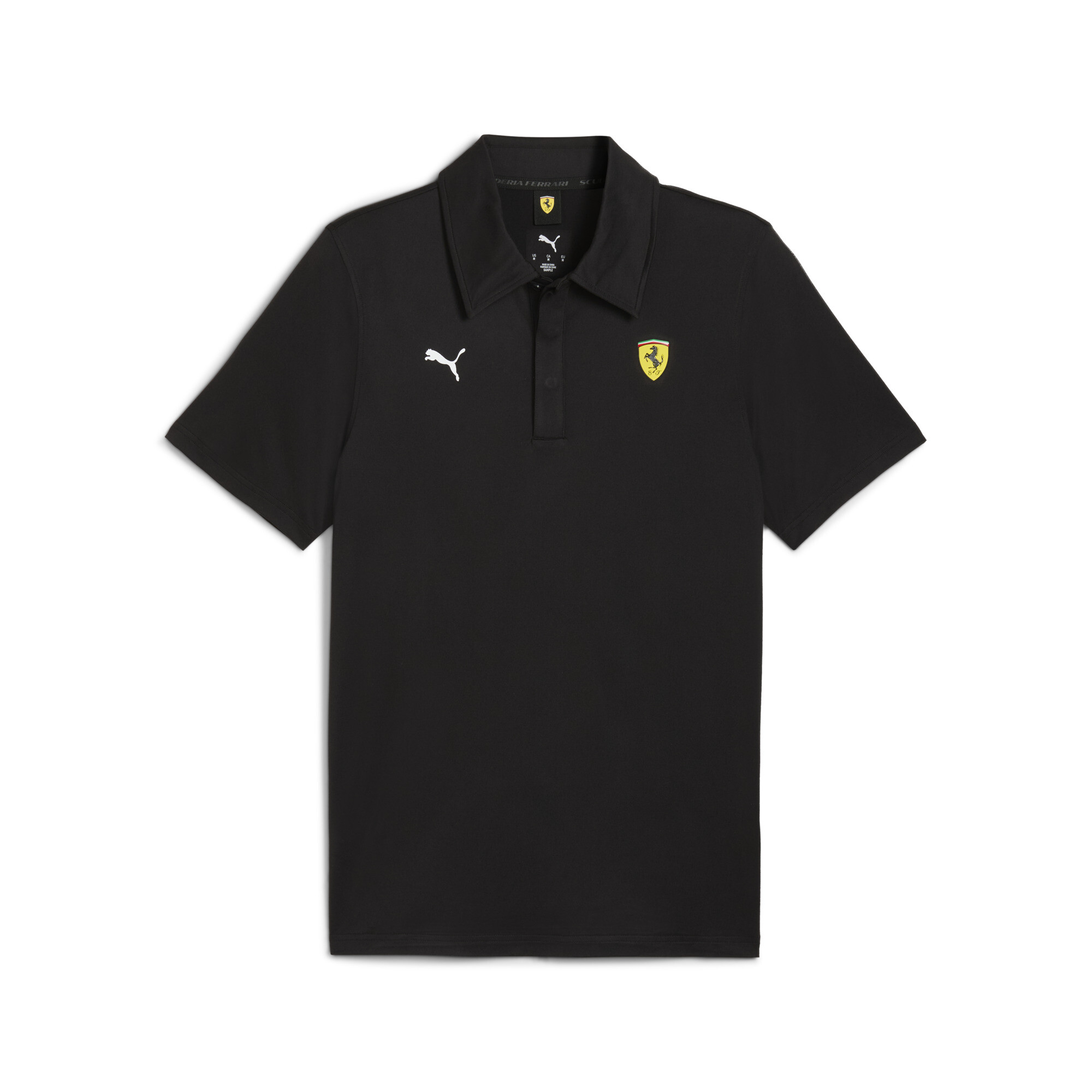 PUMA Scuderia Ferrari Sportswear CLOUDSPUN polo voor Heren, Zwart, Maat XL thumbnail 3