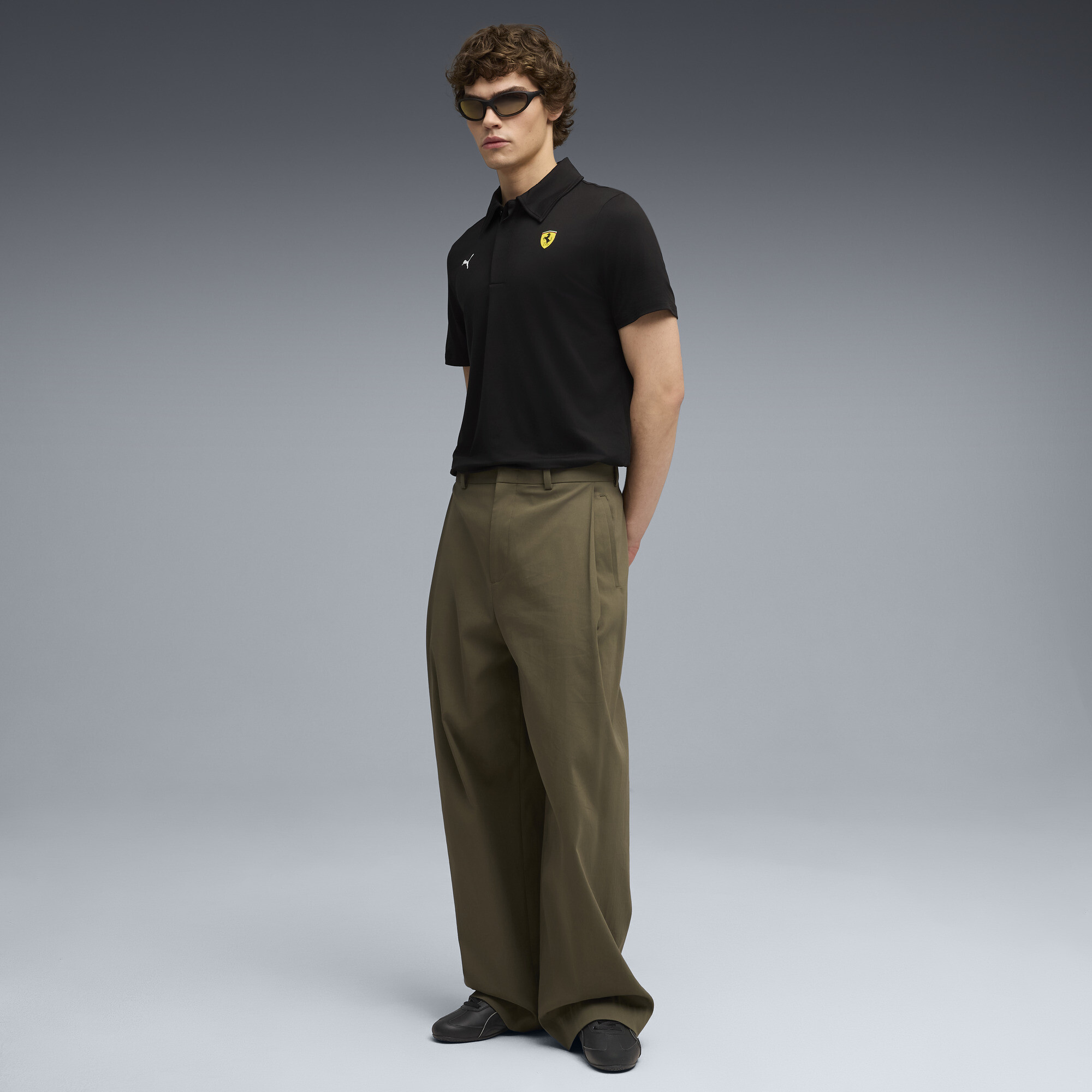 PUMA Scuderia Ferrari Sportswear CLOUDSPUN polo voor Heren, Zwart, Maat XL thumbnail 4