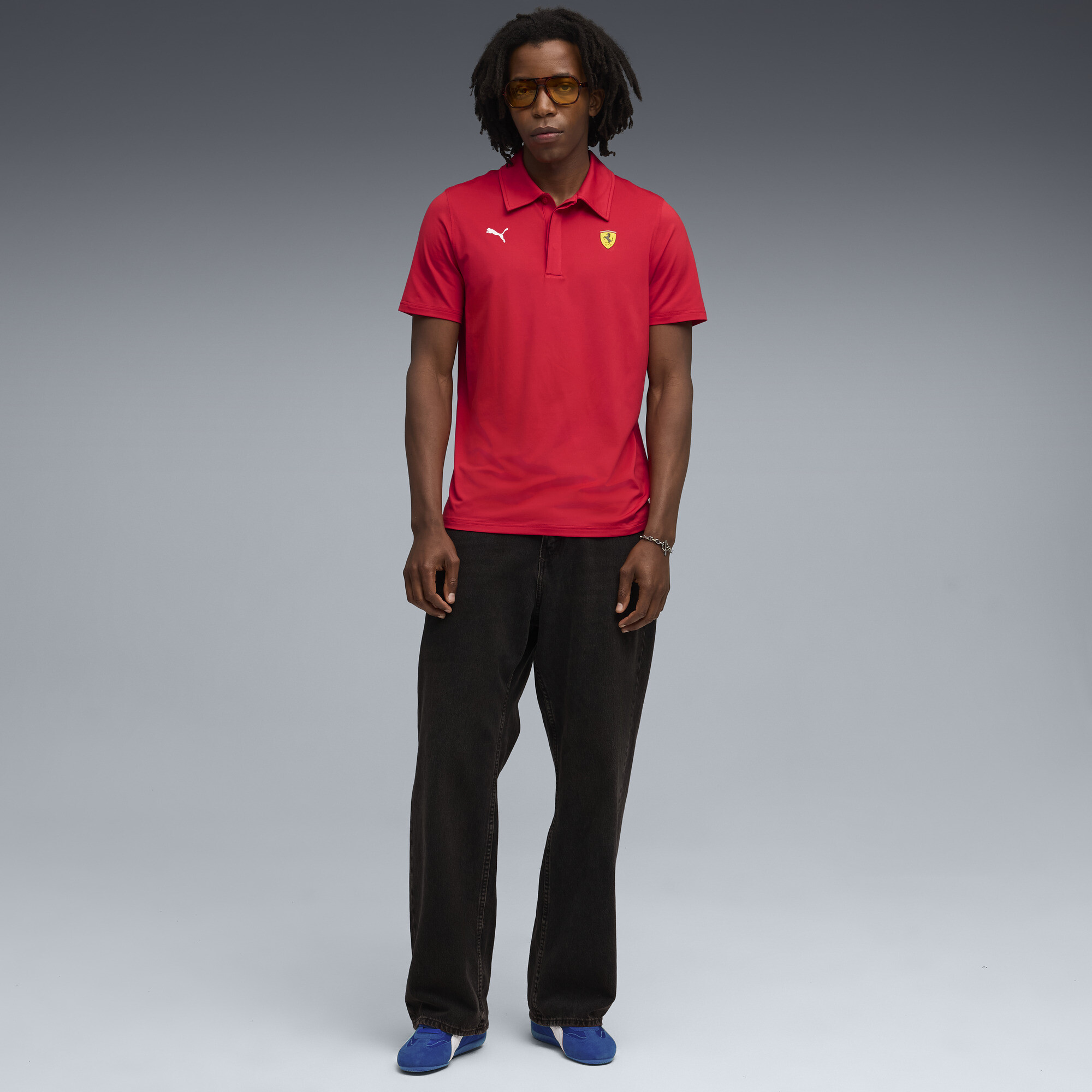 PUMA Scuderia Ferrari Sportswear CLOUDSPUN polo voor Heren, Rood, Maat M thumbnail 4