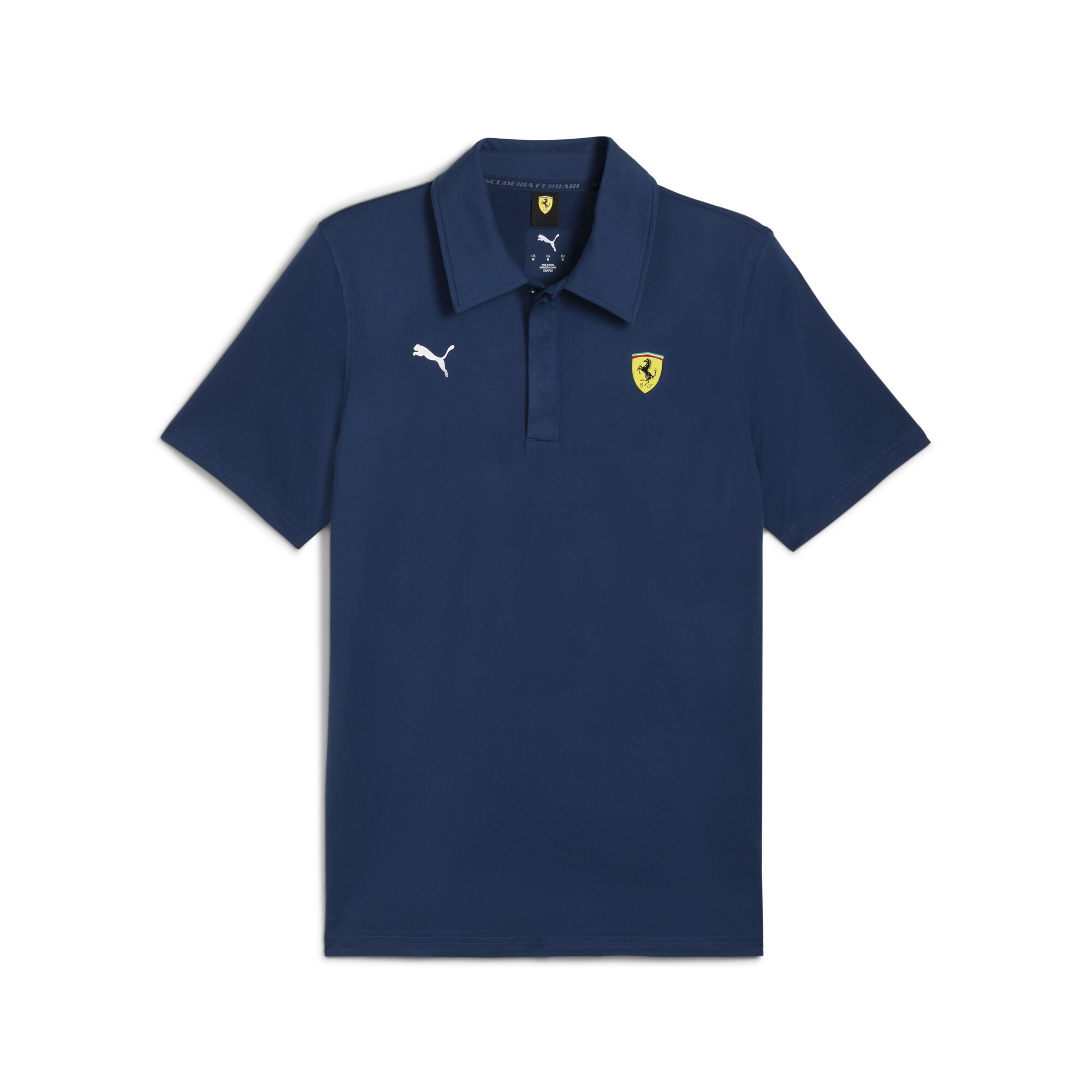 PUMA Scuderia Ferrari Sportswear CLOUDSPUN polo voor Heren, Blauw, Maat M thumbnail 3