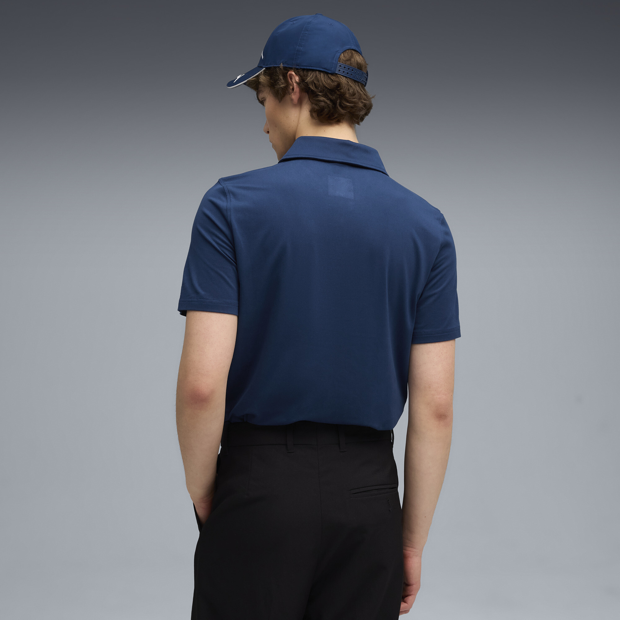 PUMA Scuderia Ferrari Sportswear CLOUDSPUN polo voor Heren, Blauw, Maat M thumbnail 5