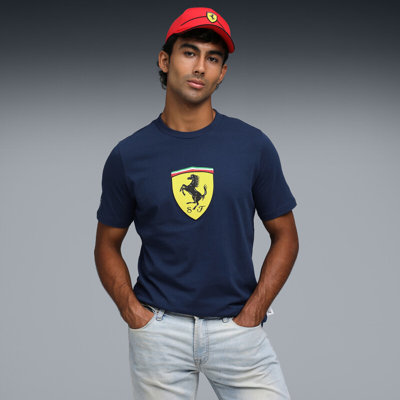 Men's PUMA Ferrari Cotton Colored Shield Tee