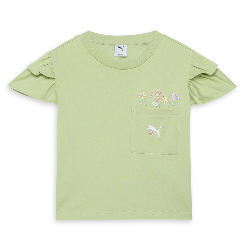 

PUMA FLOWER FARM Youth Girl's Knitted Pocket T-shirt