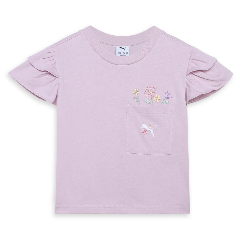 

PUMA FLOWER FARM Youth Girl's Knitted Pocket T-shirt