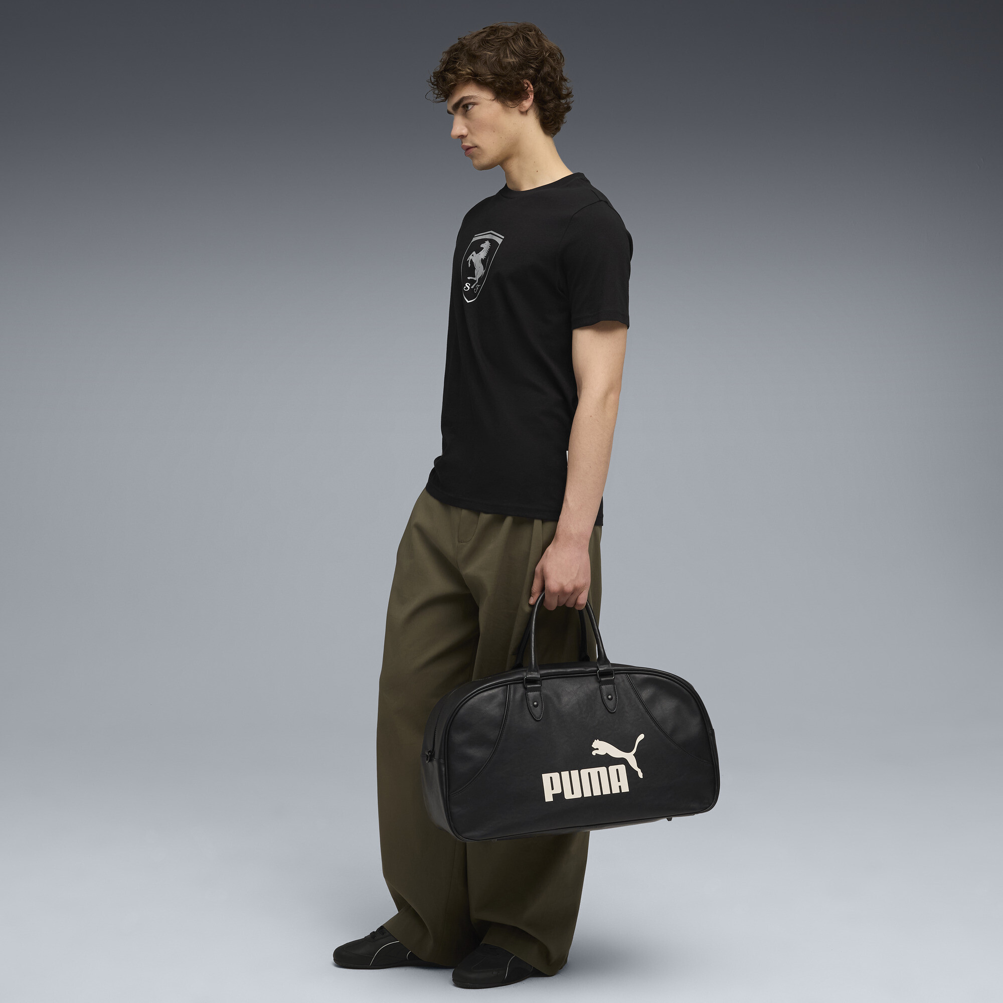 PUMA Scuderia Ferrari Sportswear Tonal Shield T-shirt voor Heren, Zwart, Maat L thumbnail 2