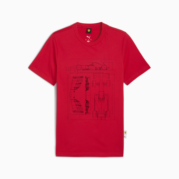 Scuderia Ferrari Sportswear Graphic Tee Men, Rosso Corsa, large-ZAF