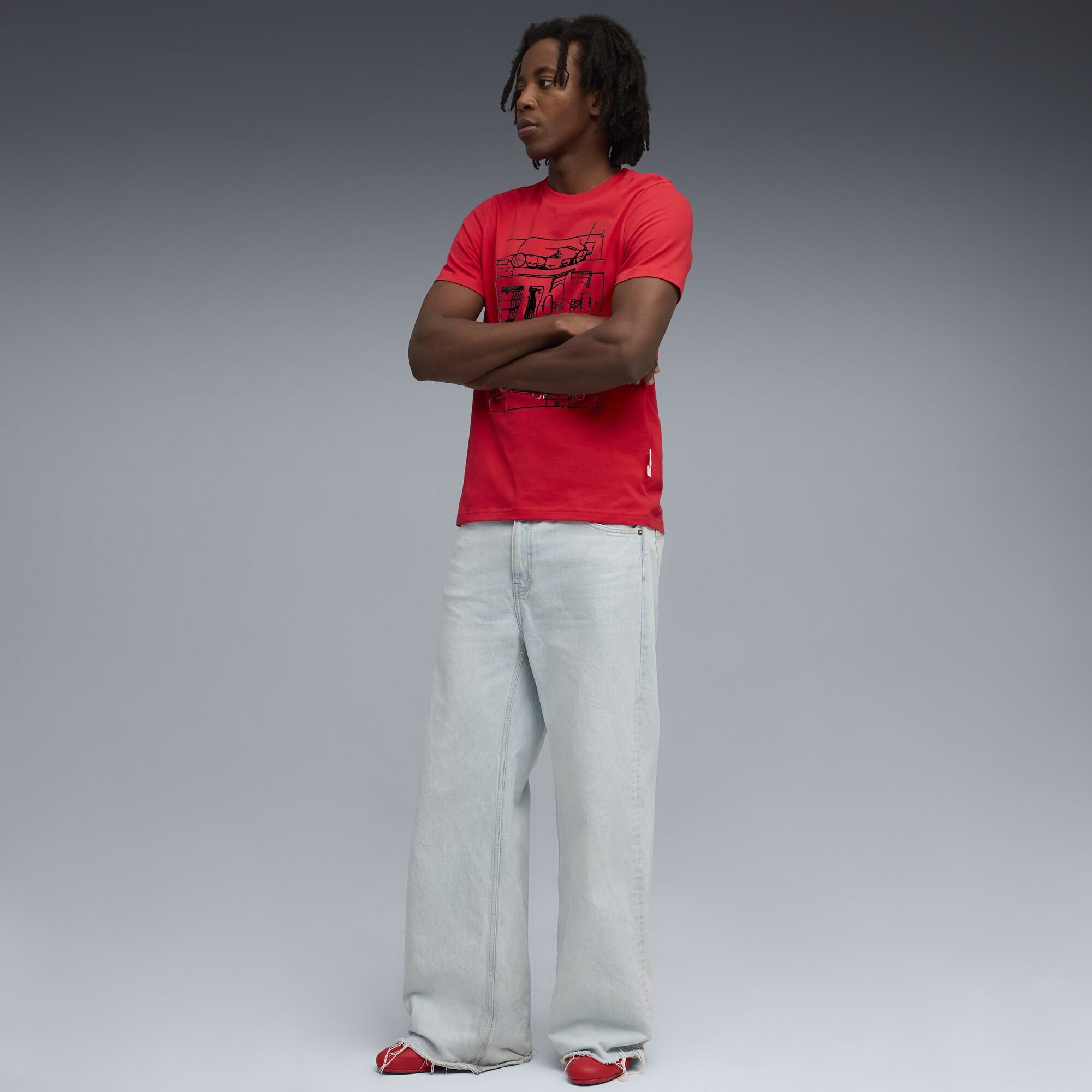 PUMA Scuderia Ferrari Sportswear Graphic T-shirt voor Heren, Rood, Maat L thumbnail 2