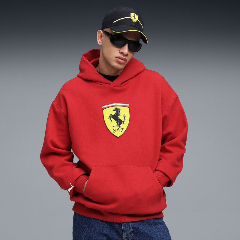 

Men's PUMA Ferrari Shield Relaxed Fit Cotton Hoodie