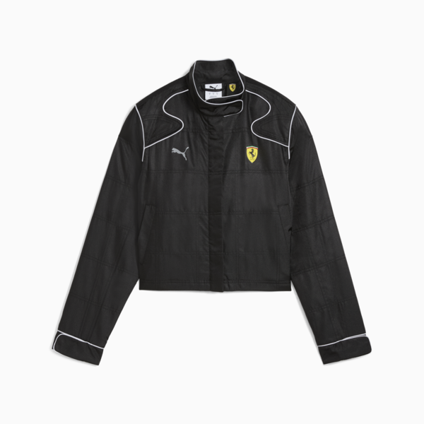 Scuderia Ferrari HP Premium Jacket Women, PUMA Black, large-ZAF
