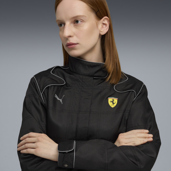 Scuderia Ferrari HP Premium Jacket Women, PUMA Black, large-ZAF