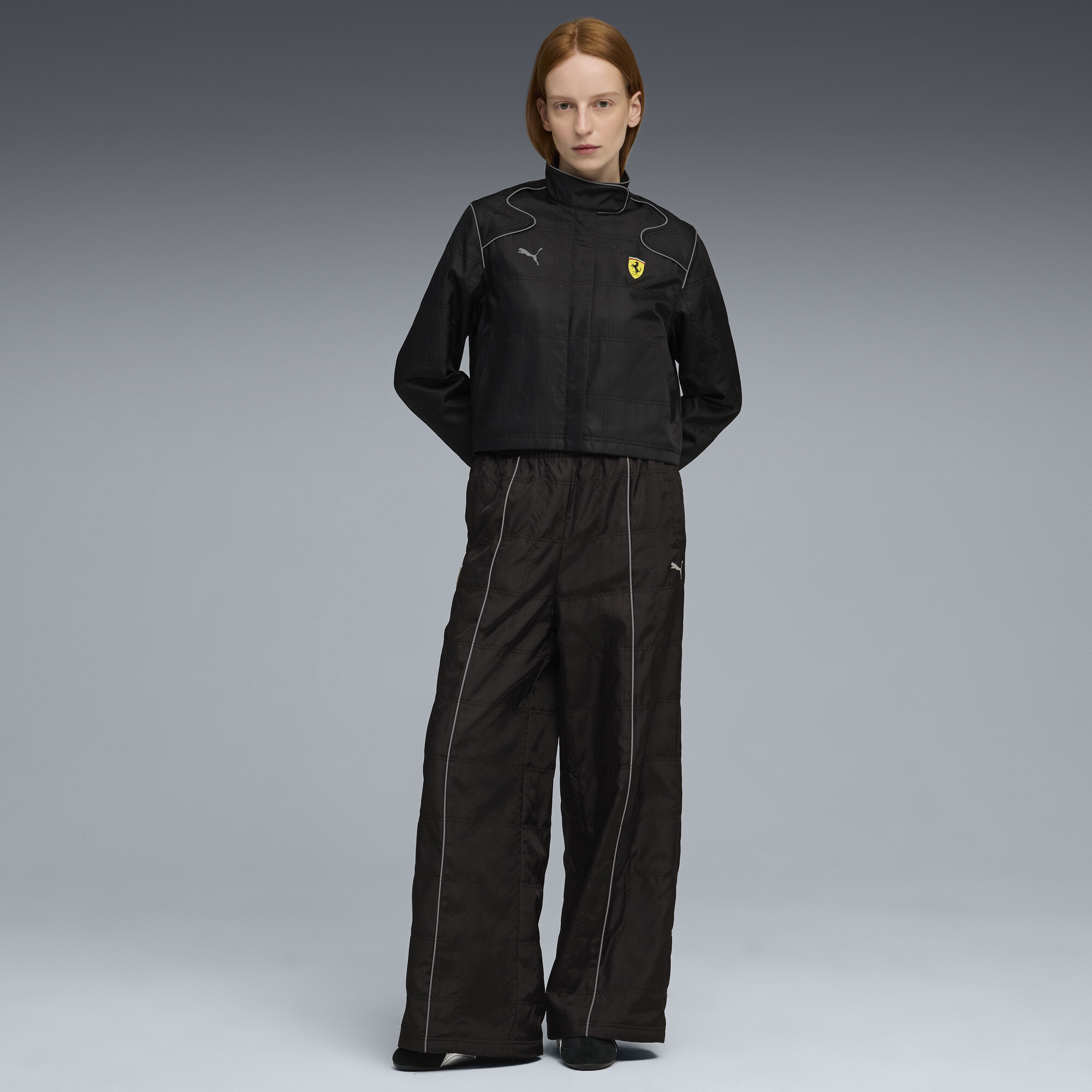 PUMA Scuderia Ferrari HP Premium jas voor Dames, Zwart, Maat XXS thumbnail 6