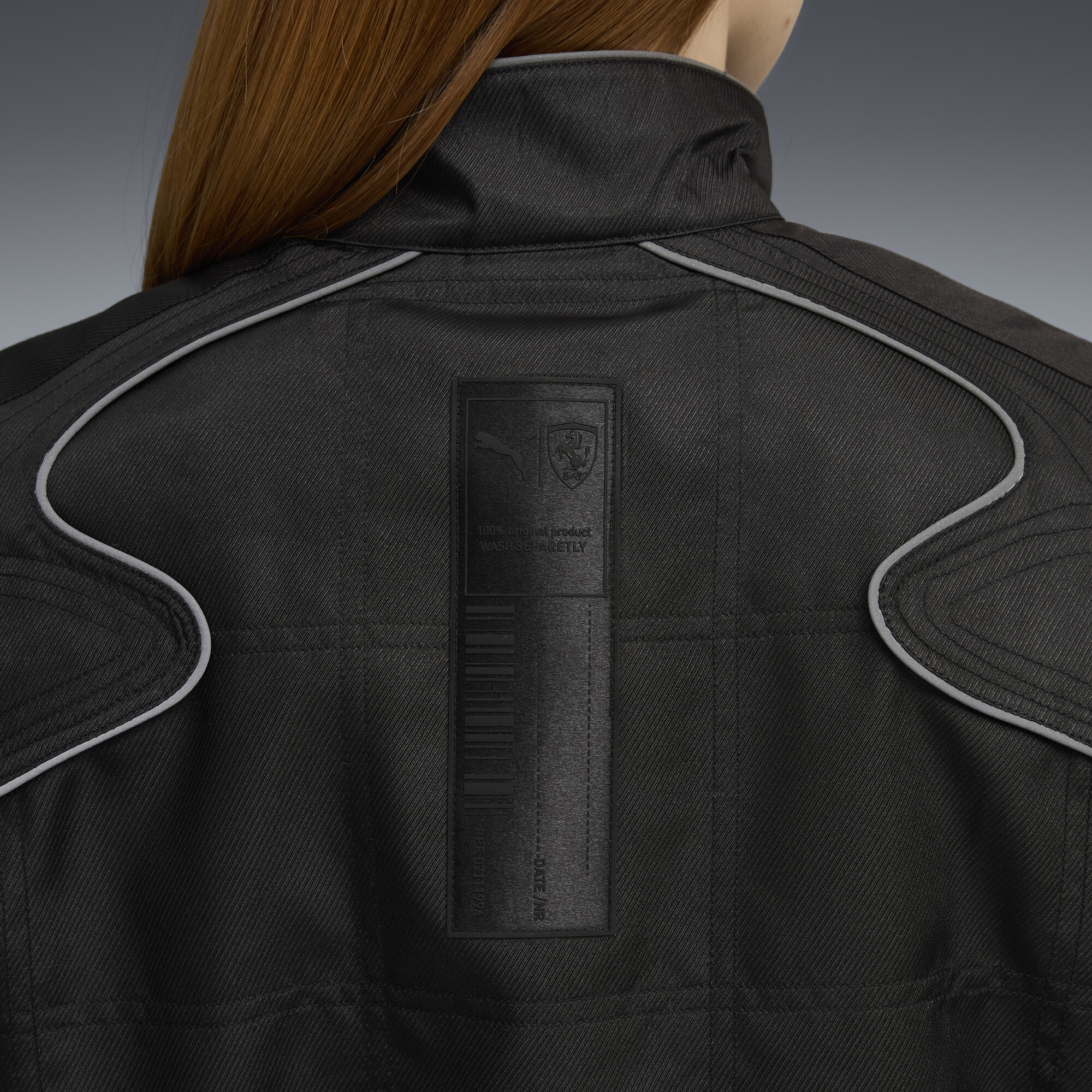 PUMA Scuderia Ferrari HP Premium jas voor Dames, Zwart, Maat XXS thumbnail 4