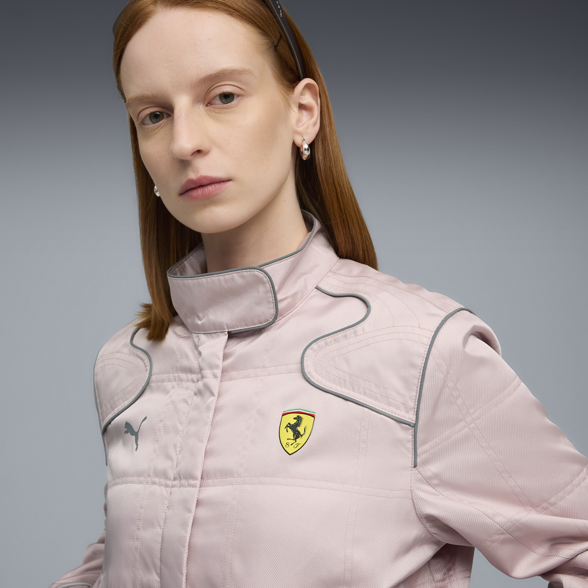 PUMA Scuderia Ferrari HP Premium jas voor Dames, Maat L thumbnail 7