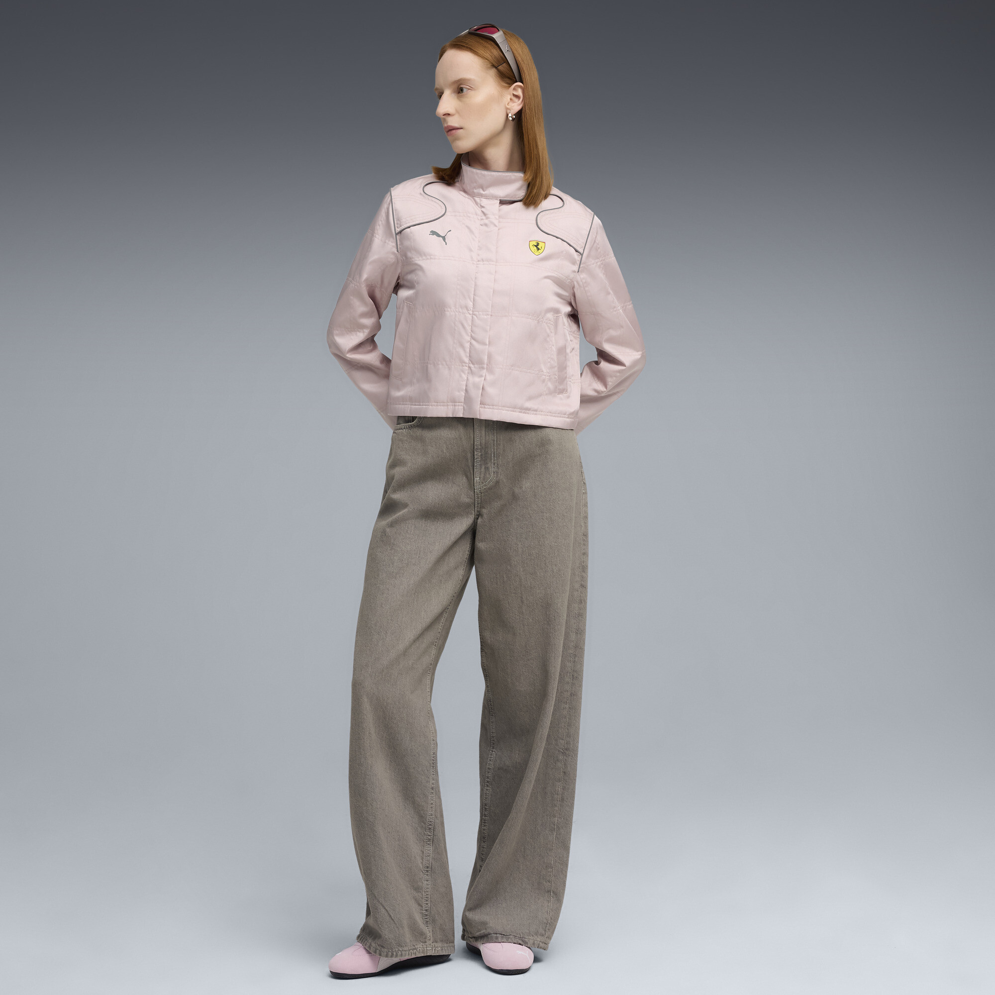 PUMA Scuderia Ferrari HP Premium jas voor Dames, Maat L thumbnail 6