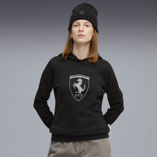 Scuderia Ferrari Sportswear Hoodie Women, PUMA Black, large-ZAF