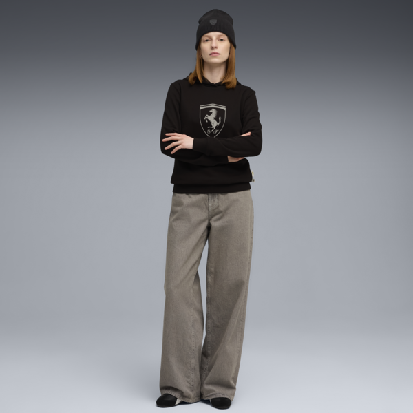 Scuderia Ferrari Sportswear Hoodie Women, PUMA Black, large-ZAF