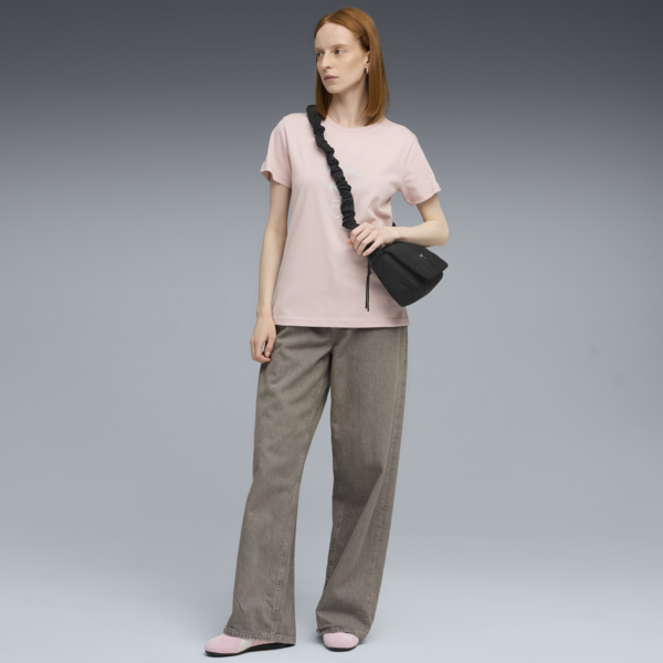 Scuderia Ferrari Sportswear Tonal Shield Tee Women, Mauve Mist, large-ZAF