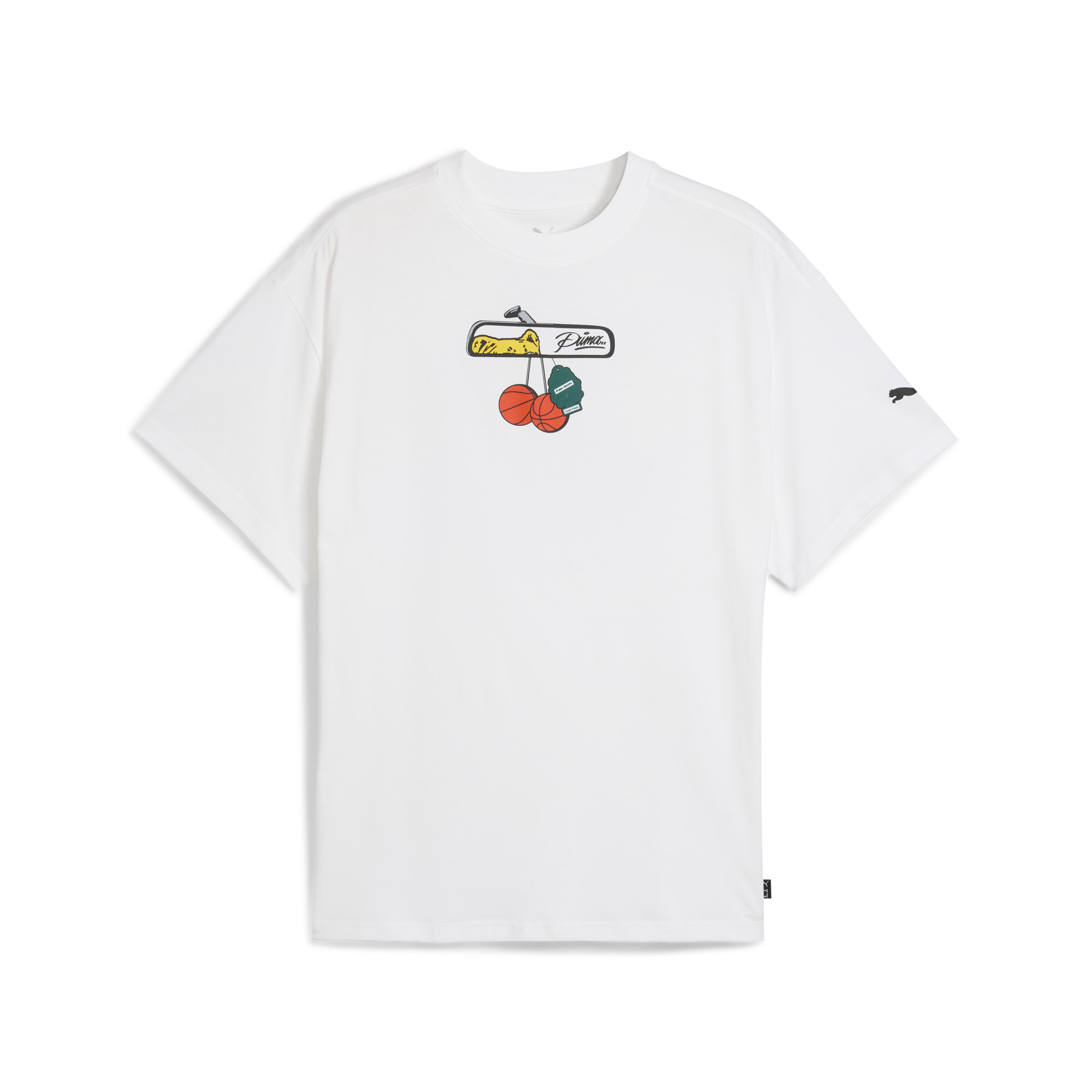 PUMA Commissioner Dylan T-shirt III voor Heren, Wit, Maat M thumbnail 3