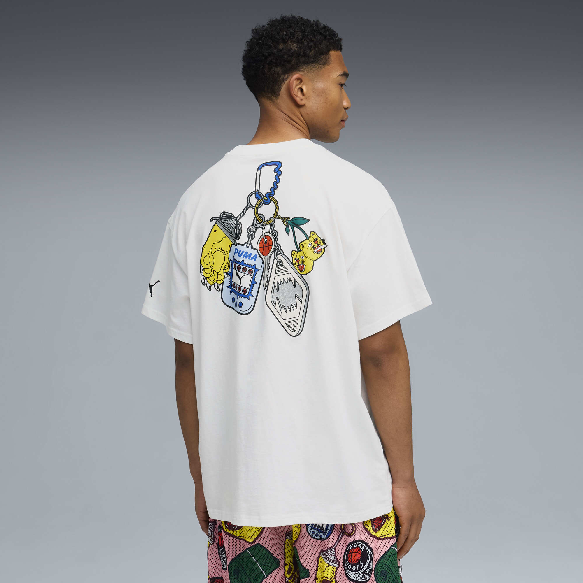 PUMA Commissioner Dylan T-shirt III voor Heren, Wit, Maat M thumbnail 5