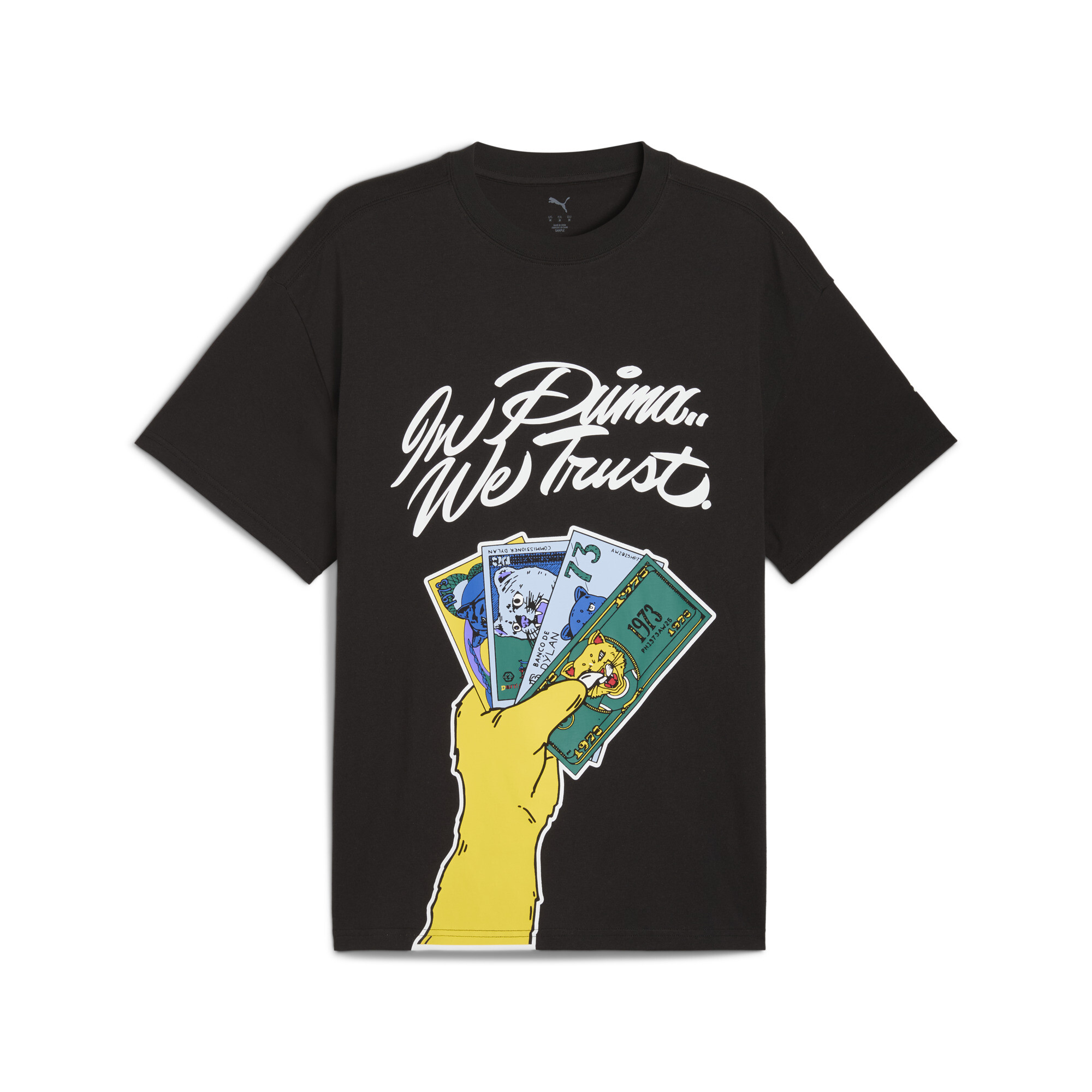 Puma Commissioner Dylan Men's Oversized Basketball T-shirt In Black