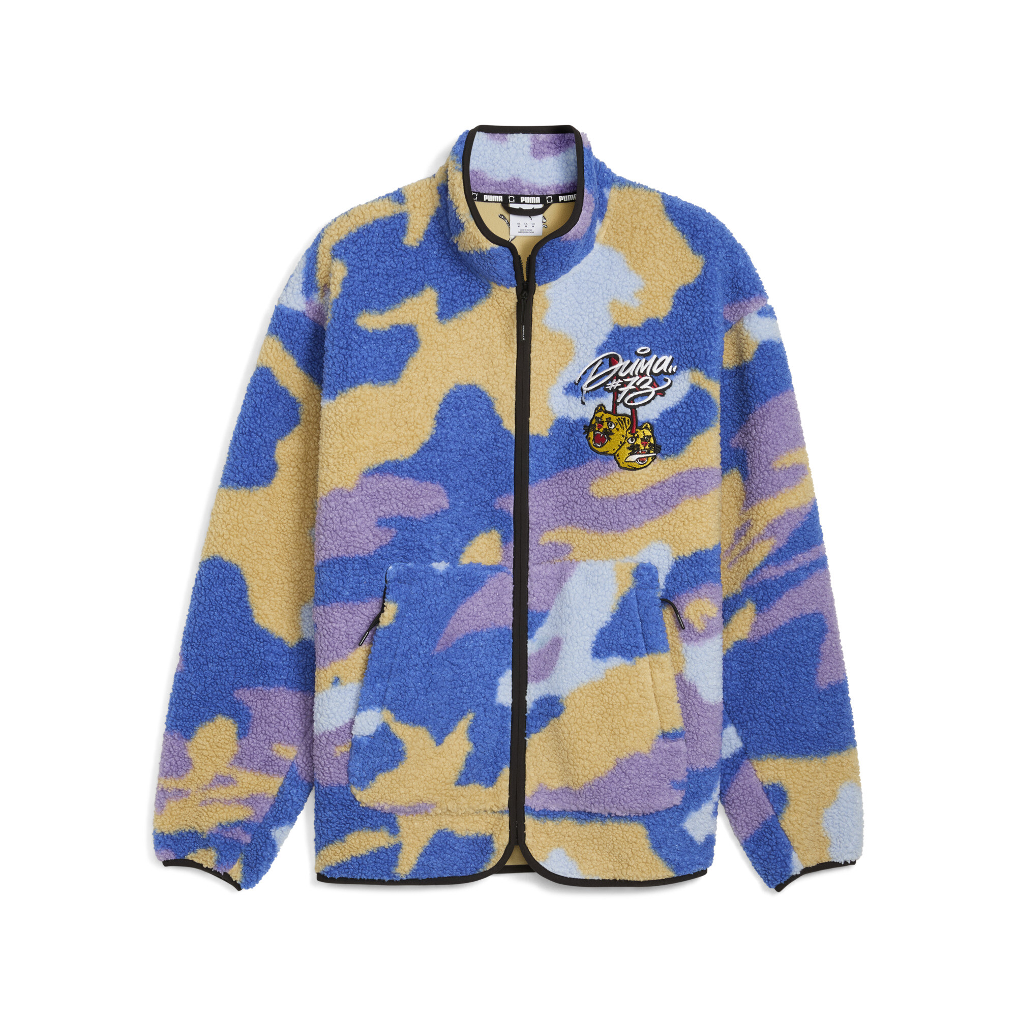 PUMA Commissioner Dylan jack van poolfleece voor Heren, Grijs, Maat 3XL thumbnail 3